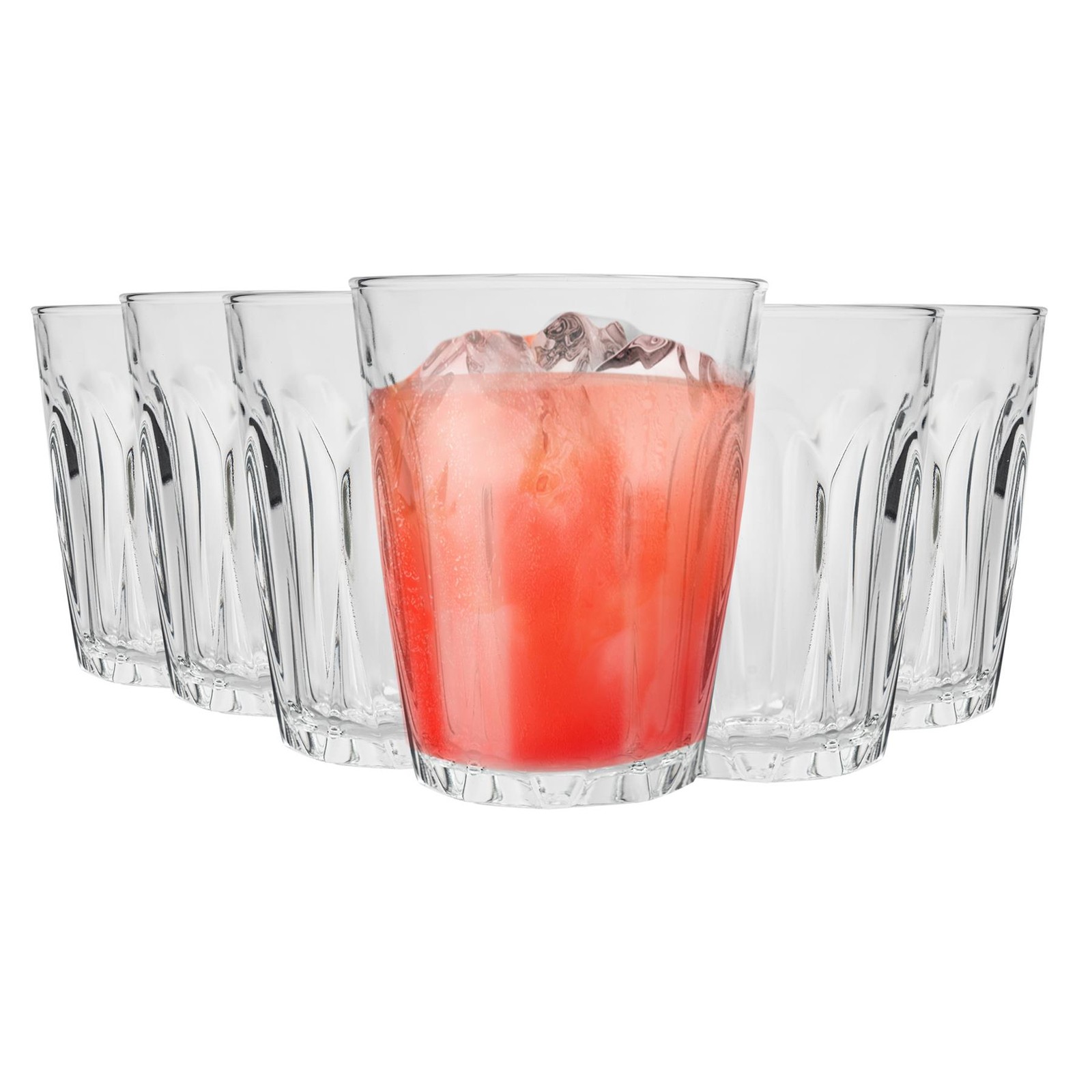 Duralex Provence Glass Juice Water Tumblers Glasses Set 220ml x12