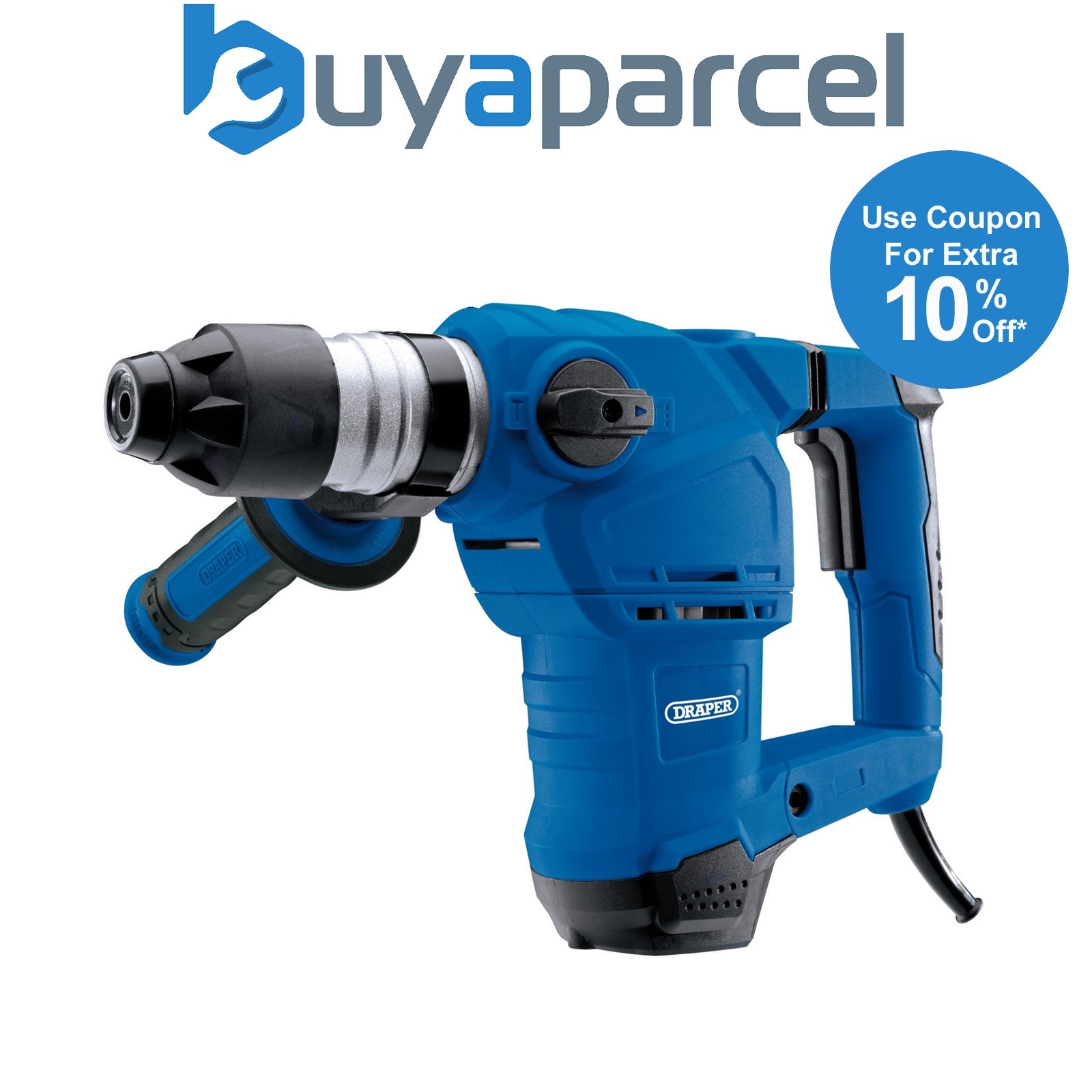 Draper 56404 230V SDS+ Rotary Hammer Drill, 4.9kg, 1500W