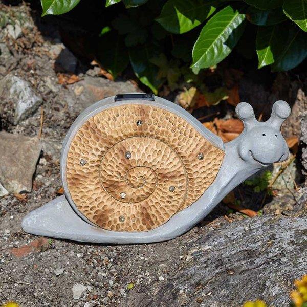 Smart Garden Wood Stone In-Lit Snail