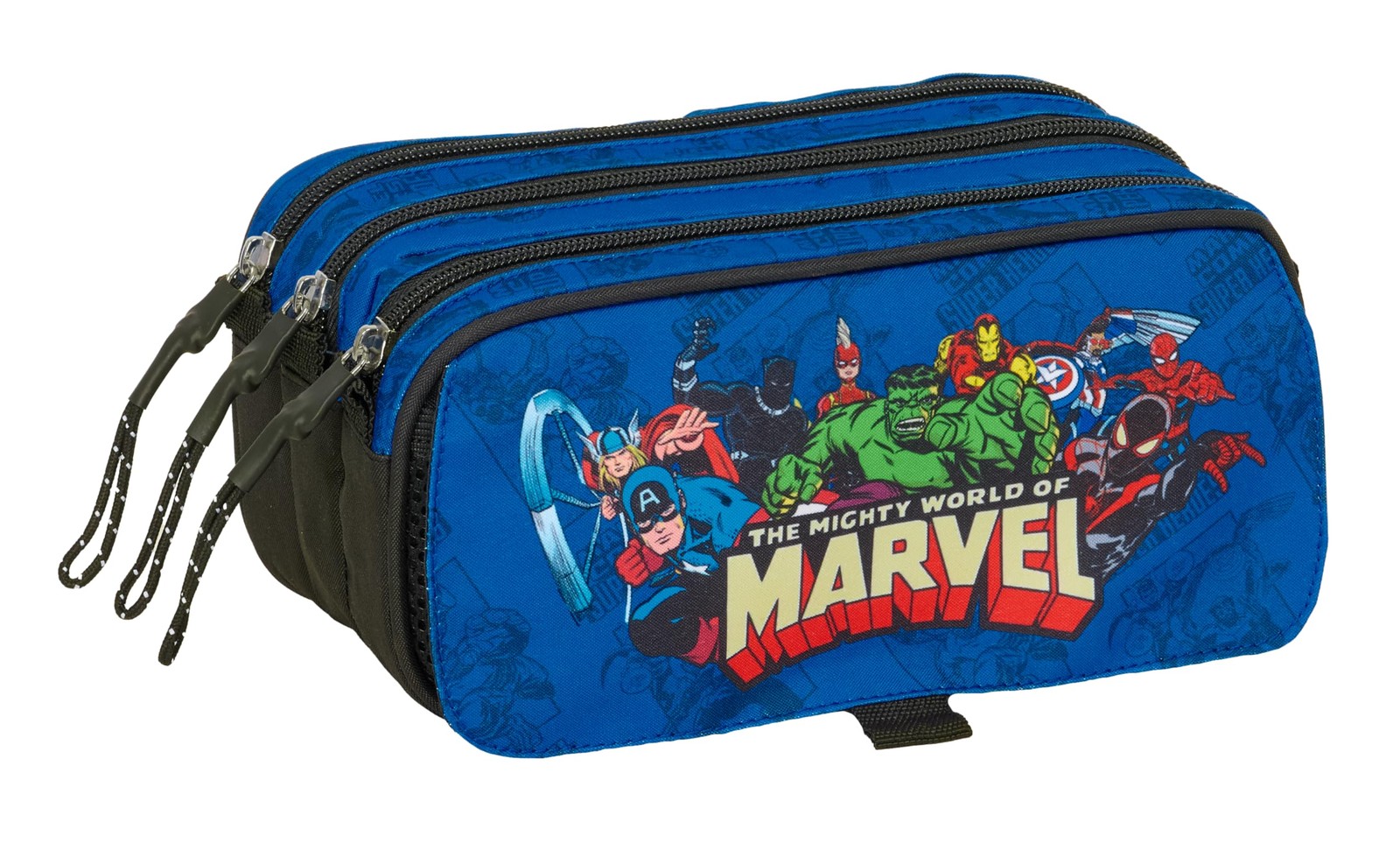 AVENGERS - Triple Big Pencil Case, Children's Pencil Case, Ideal for School Age