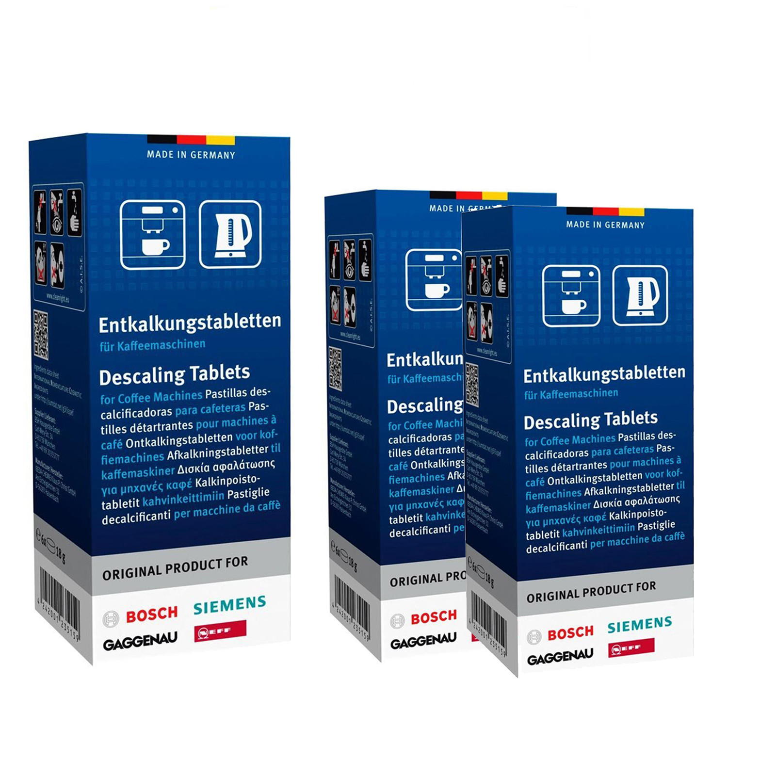 18 Genuine BOSCH Descaler Tablets For Gaggia Coffee Machine & Kettle
