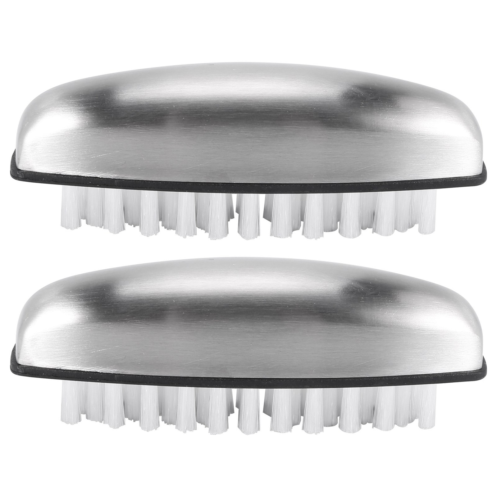 3X(2 Pcs Nail Brush,Stainless Steel Hand Wash Brushes Fingernail Brush,for4479
