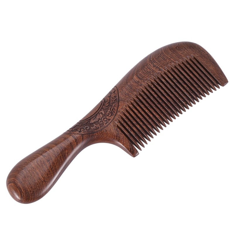 8X(Unisex Sandalwood Comb Women Men Home Travel Wood -Static Fine-Tooth5174
