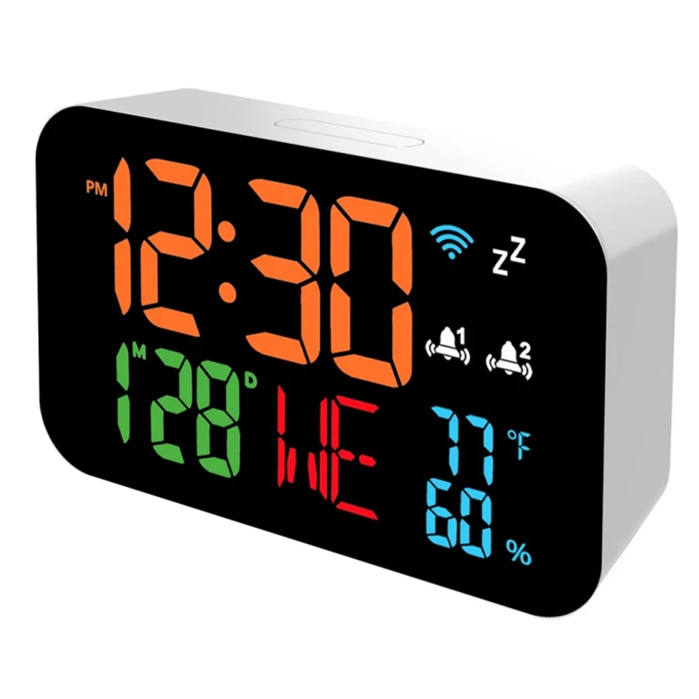 Tuya WiFi Clock Calendar Intelligent Hygrometer with Digital LED Display7081