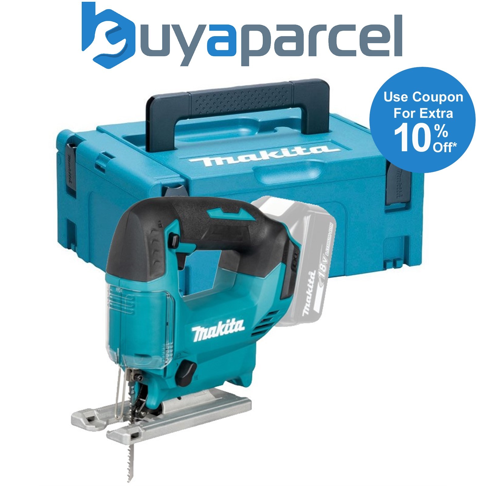 Makita DJV186Z 18V LXT Cordless Jigsaw 3 Orbital Settings Bare + Makpac Case