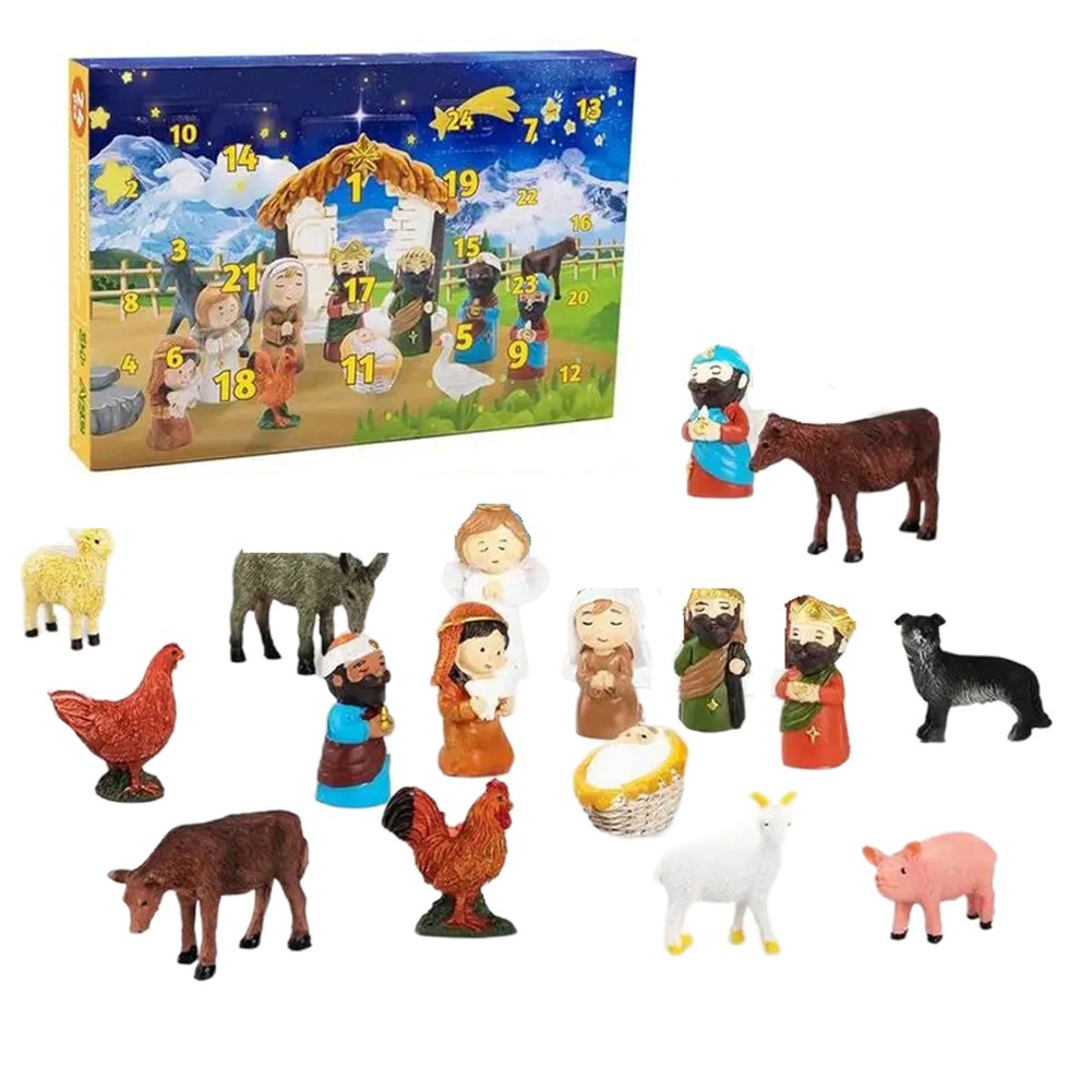 Christian Advents Calendar Religious Nativity Scene Calendar Nativity Scene7138