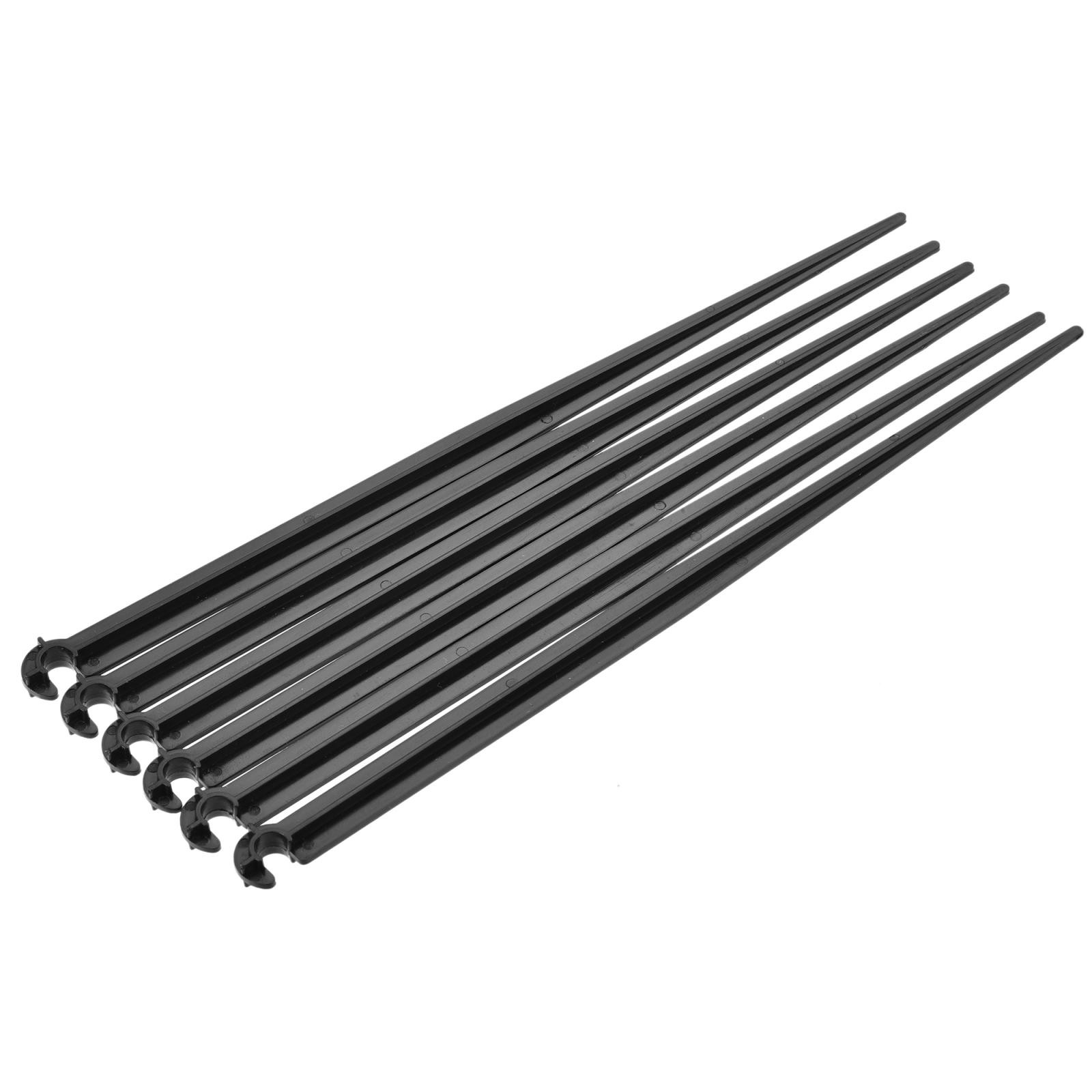 Irrigation Drip Support Stakes 200mm Length PP Black for 1/4" Tube Pack of 100