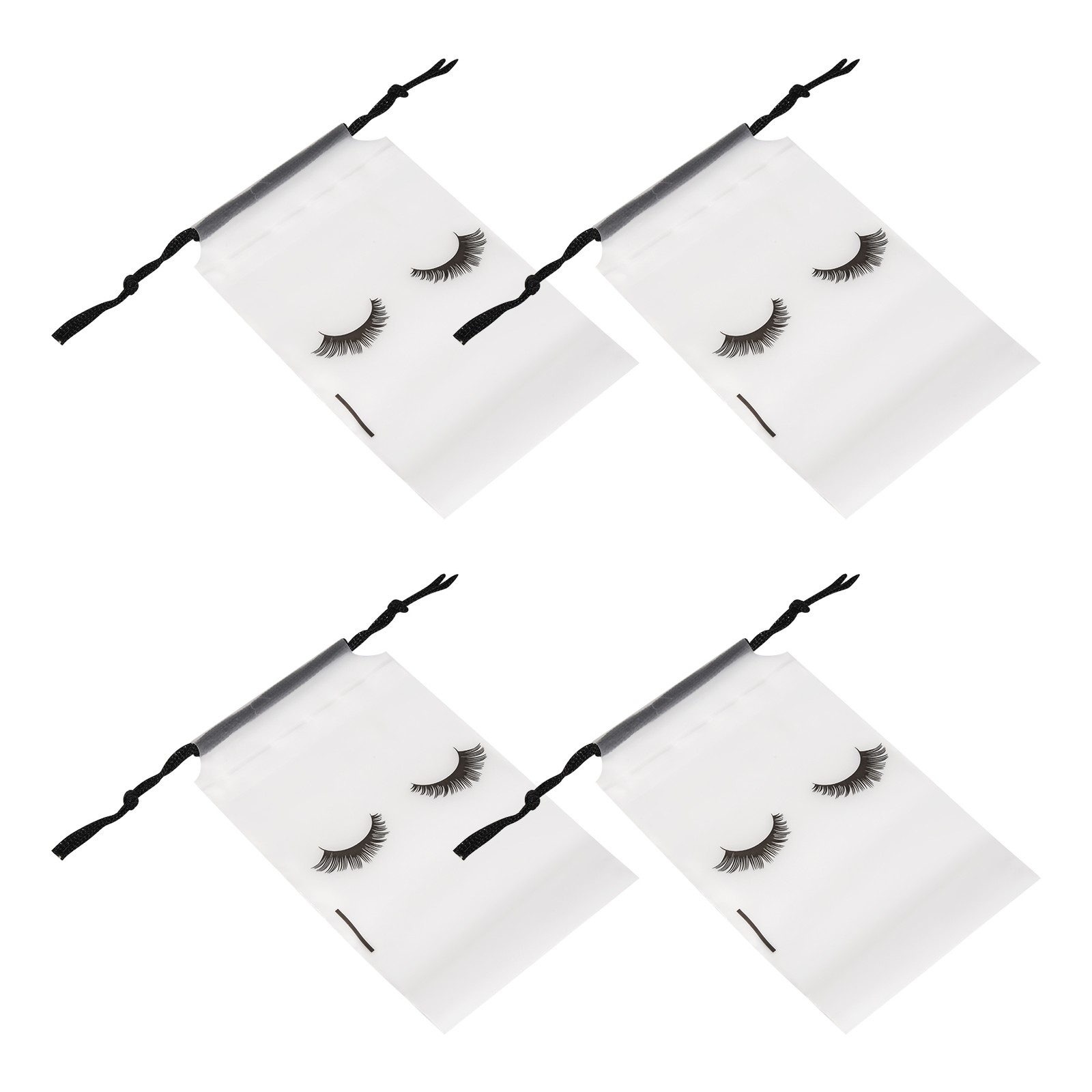 3X(100Pcs Lash Bags for Clients Lash Goodie Bags for Clients Lash Aftercare8590