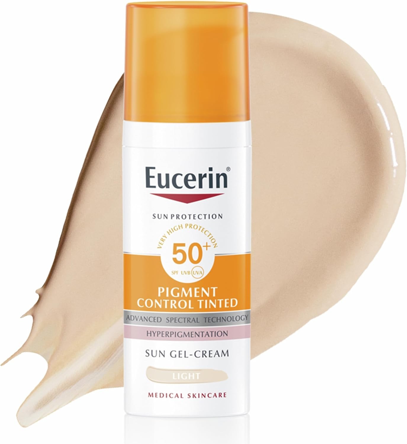 Eucerin Sun Pigment Control Tinted Face Gel-Cream SPF 50+ 50ml, Advanced Facial