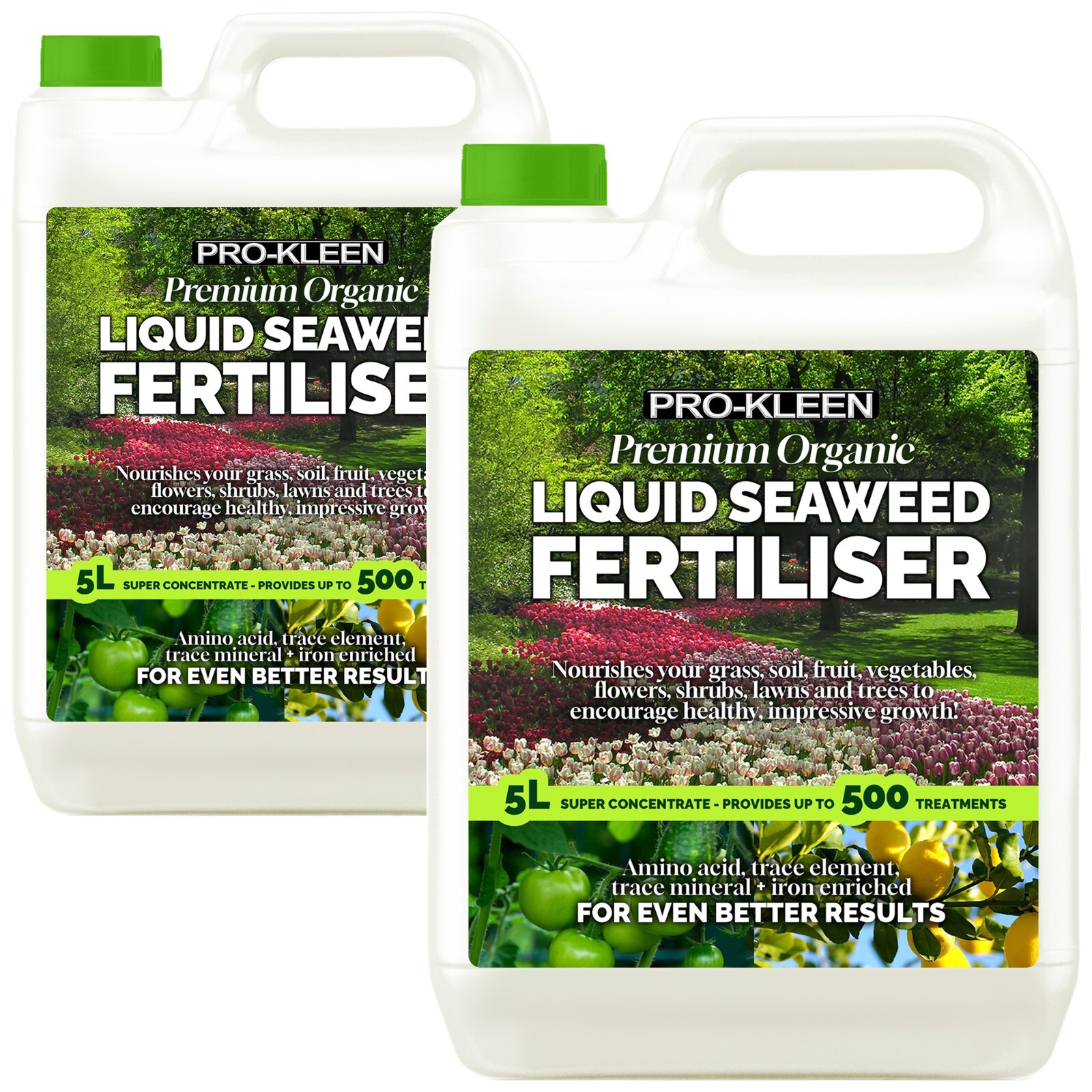ProKleen Premium Organic Liquid Seaweed Fertiliser Plants Grass Vegetables 10L