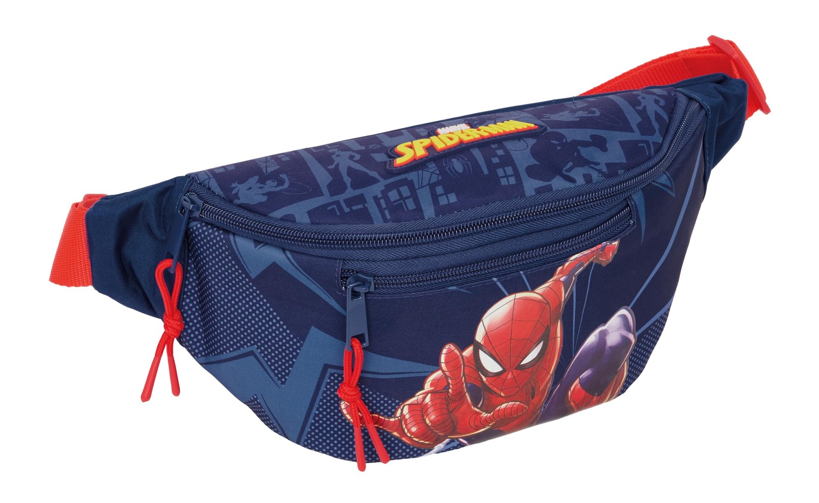 Spiderman – Waist Bag with External Pocket, Ideal for Youth and Children of Diff