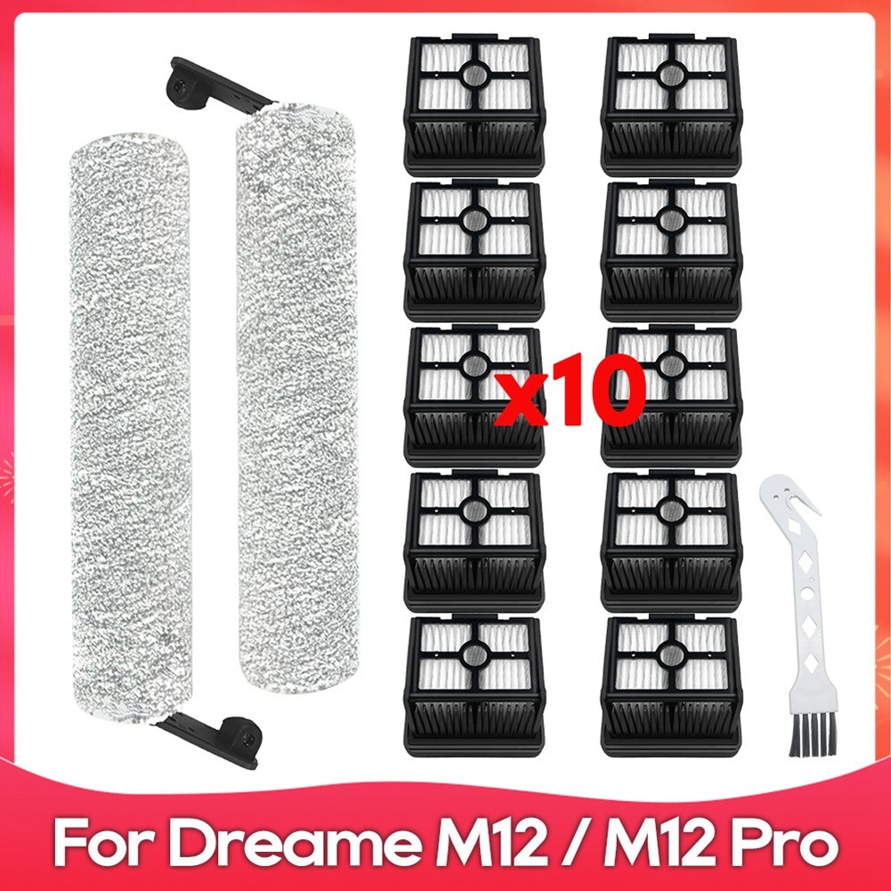 13PCS For  / Pro Floor Scrubber Vacuum Accessories Roller Brush Hepa 3137
