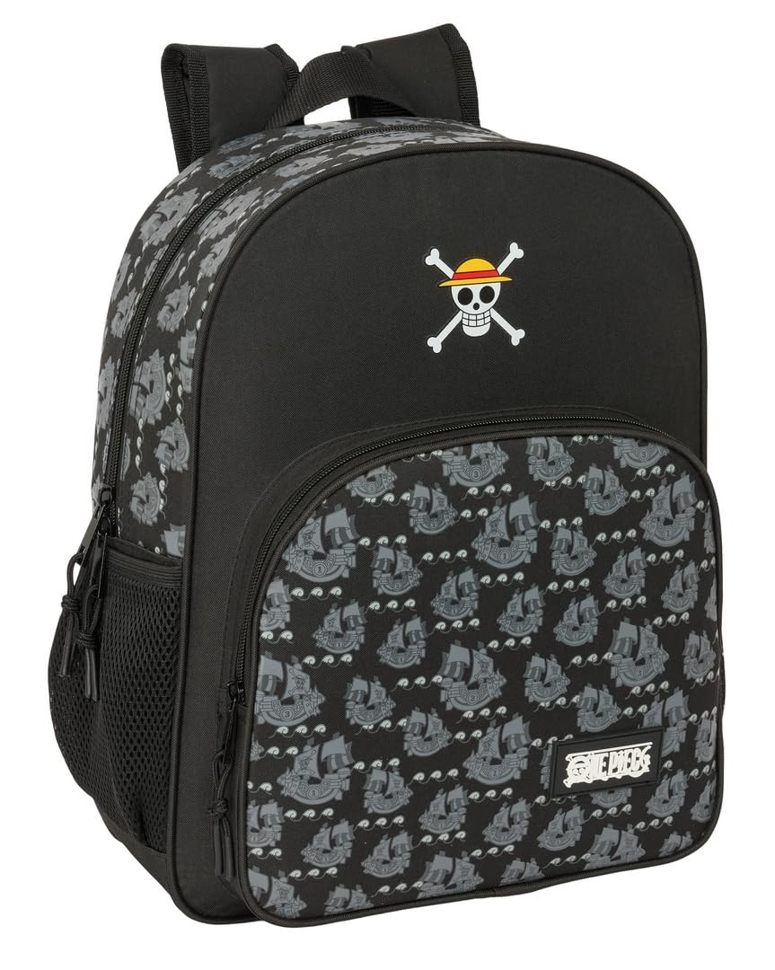 Safta ONE PIECE PIRATES – Children's School Backpack, Adaptable to Trolley, Idea