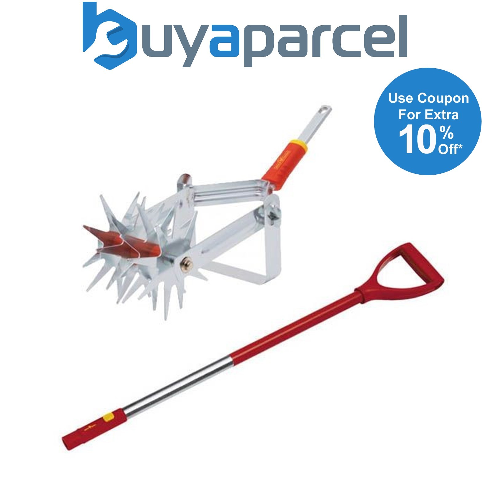 Wolf Garten Aluminium D Handle 85cm ZMAD Multi Change & DAS Soil Miller Garden