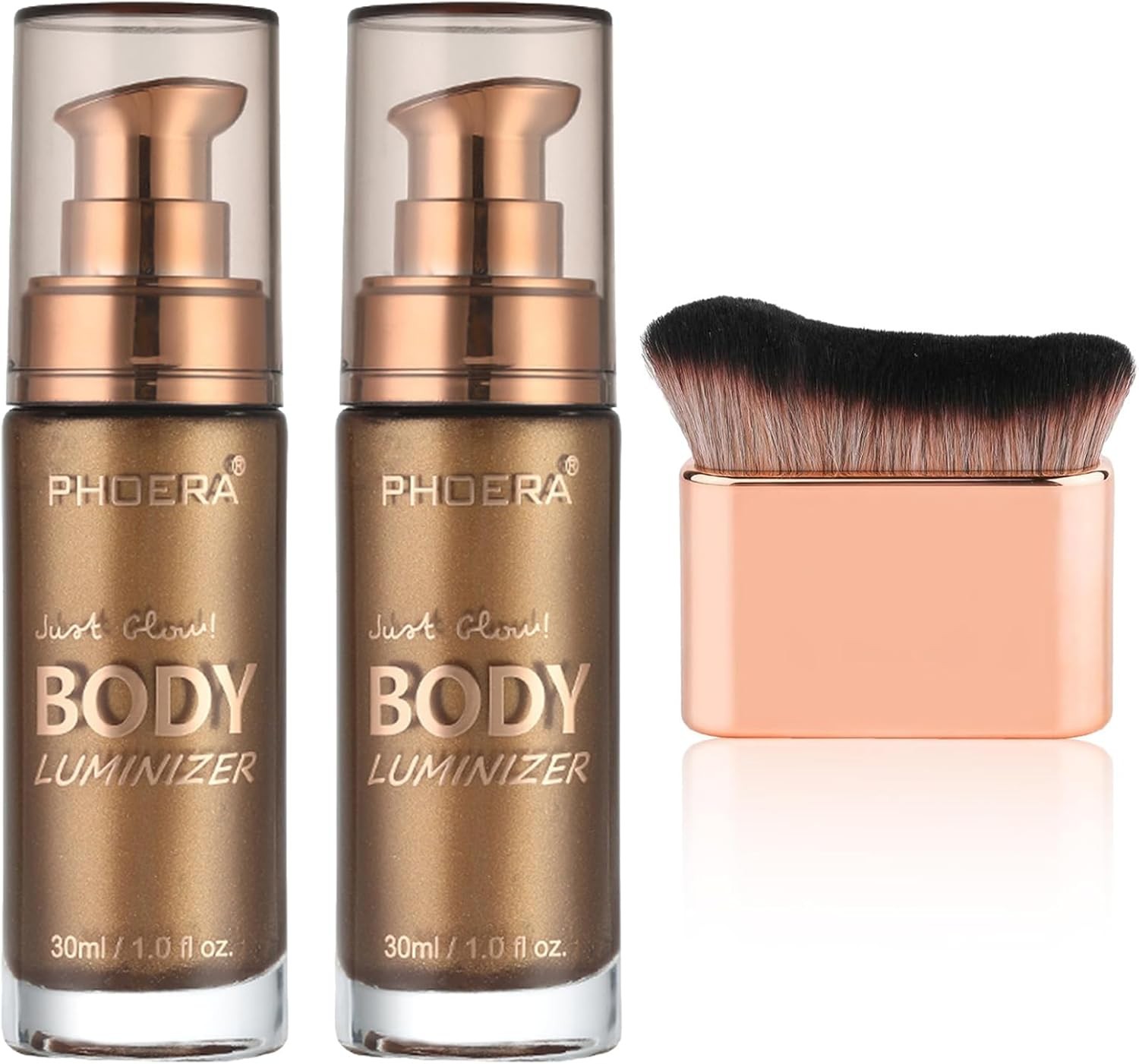 Phoera Body Shimmer Oil, Waterproof Long-Lasting Moisturizing Luminizer, Glow H