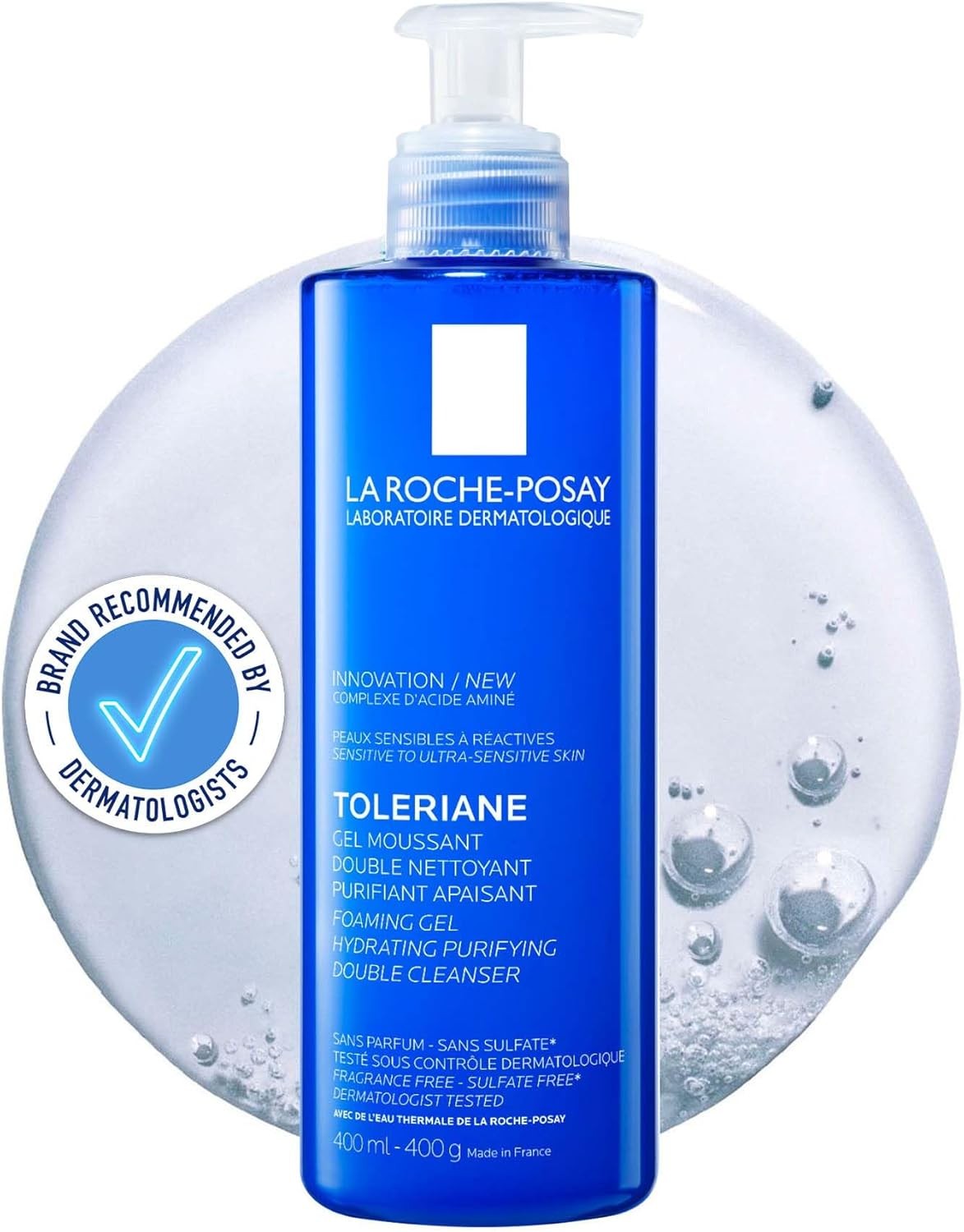 La Roche-Posay Toleriane Gel Moussant Purifying Foaming Cleansing Gel For Sensi