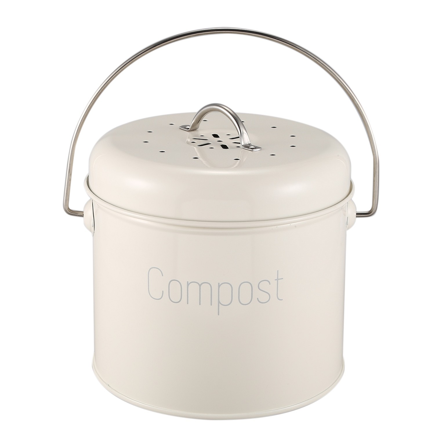 Compost Bin 3L - Stainless Steel Kitchen Compost Bin - Kitchen Composter4309