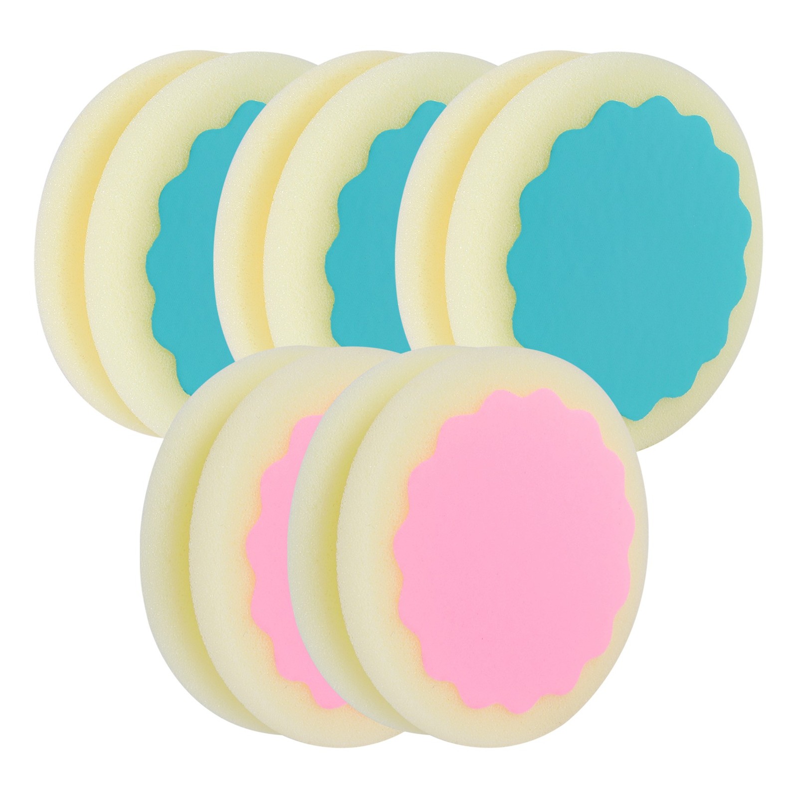 10X(5 Pieces Depilation Pads Painless Hair Removal Sponge for Face Leg 6843