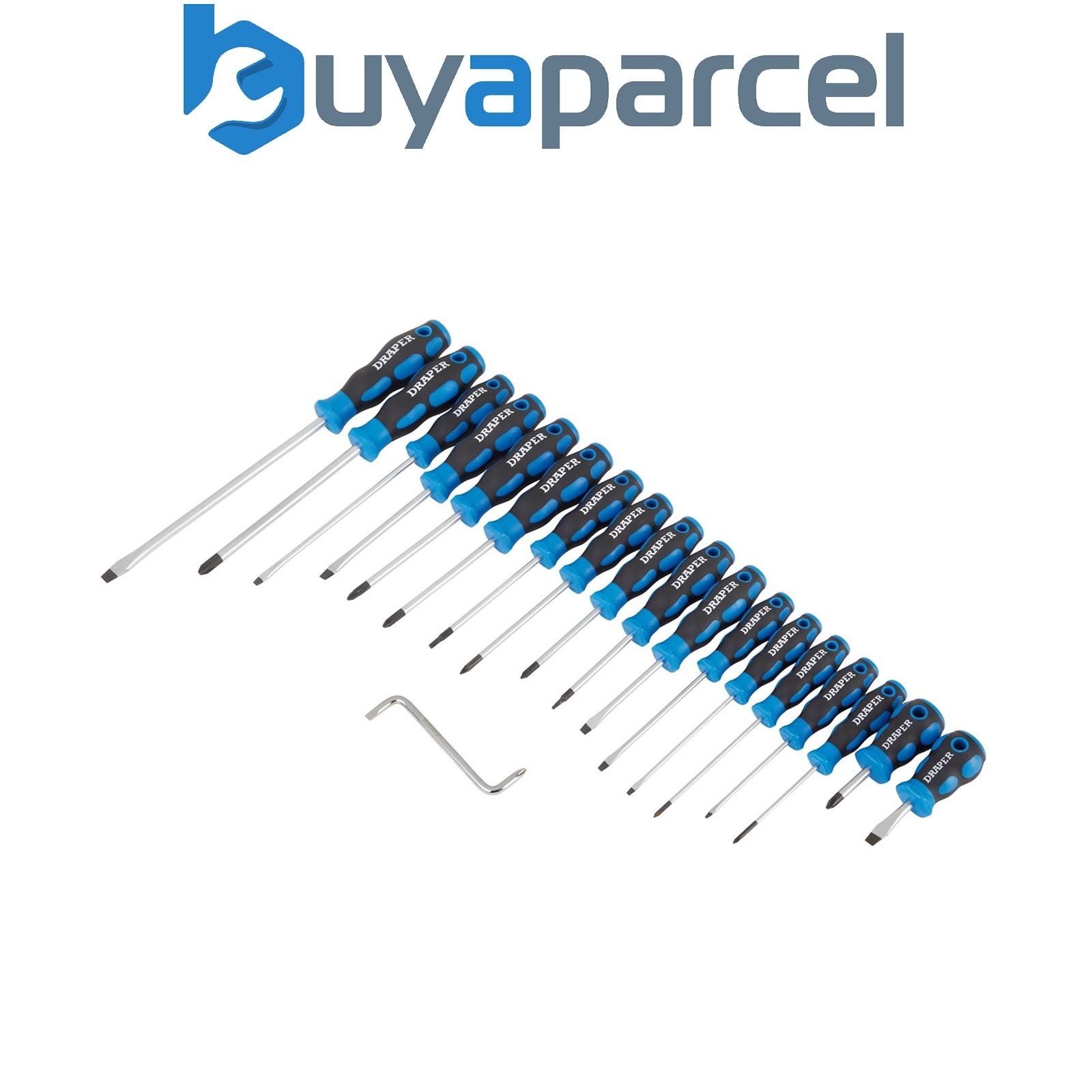 Draper 09548 Soft Grip Screwdriver Set (19 Piece)