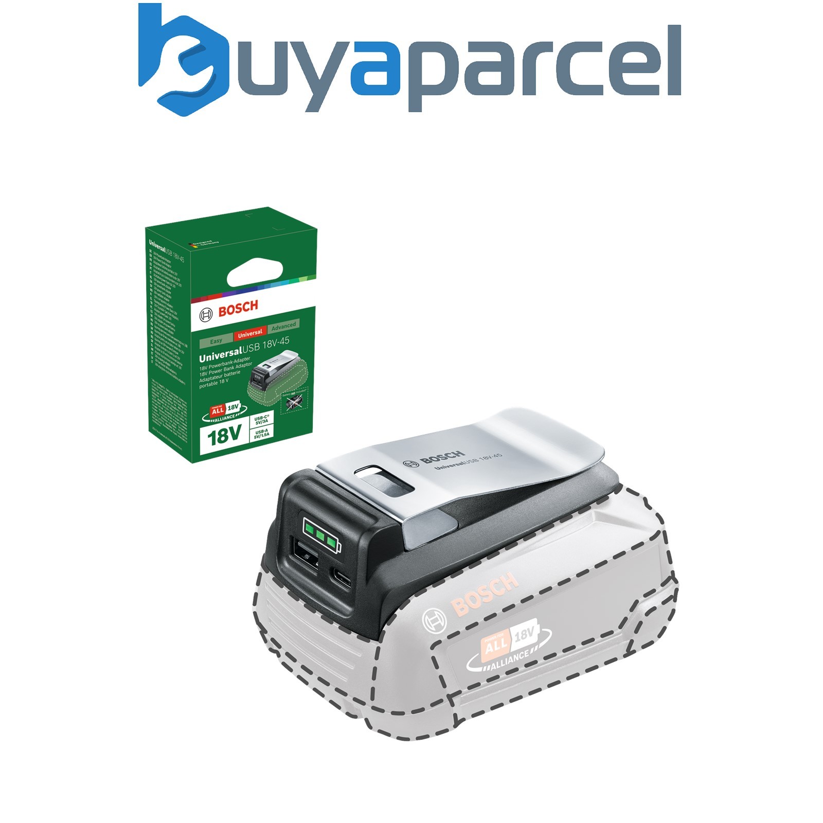 Bosch System Accessories UniversalUSB 18V-45 Carton box 1600A02WS1