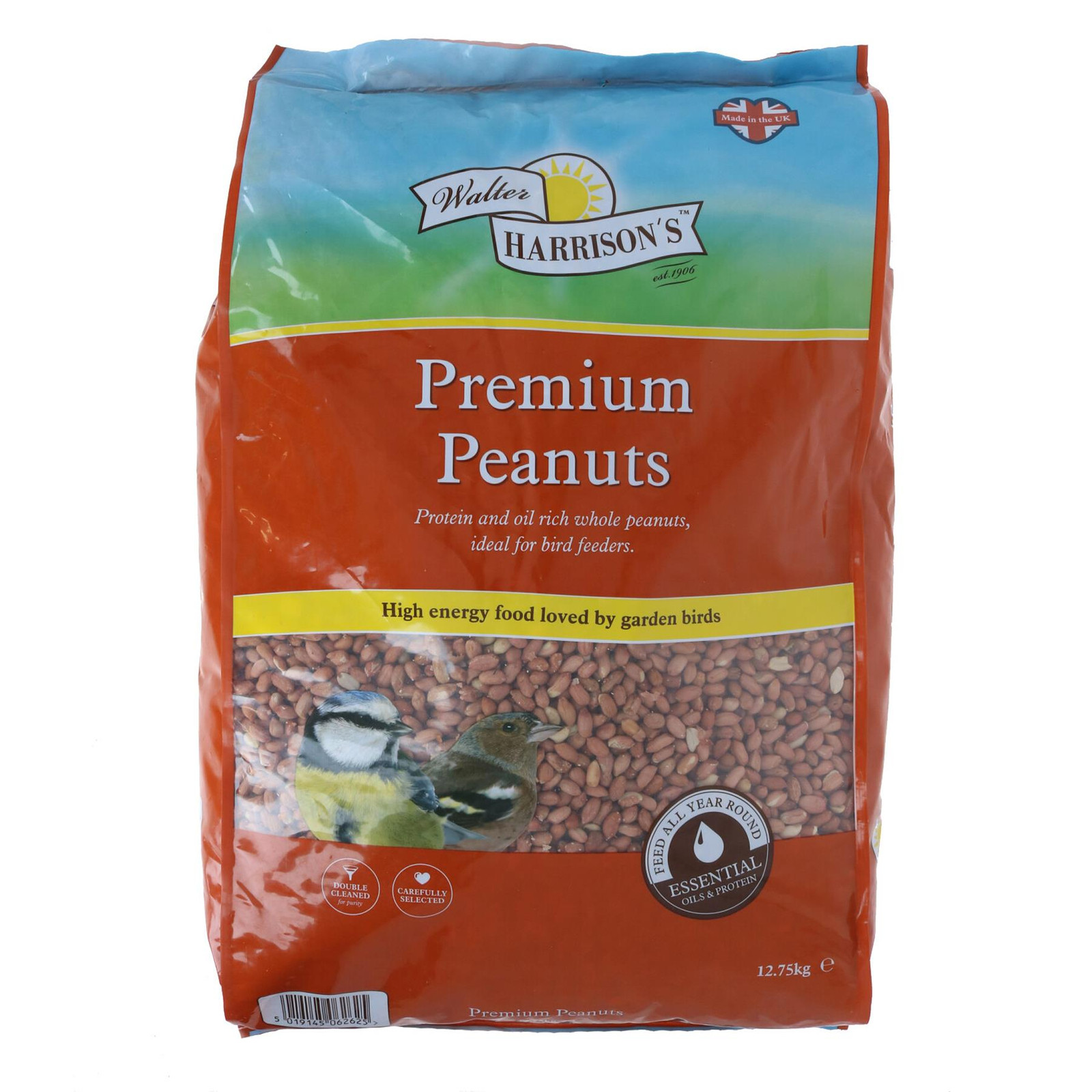 12.7kg Premium Whole Peanuts High Energy Garden Birds & Feeders