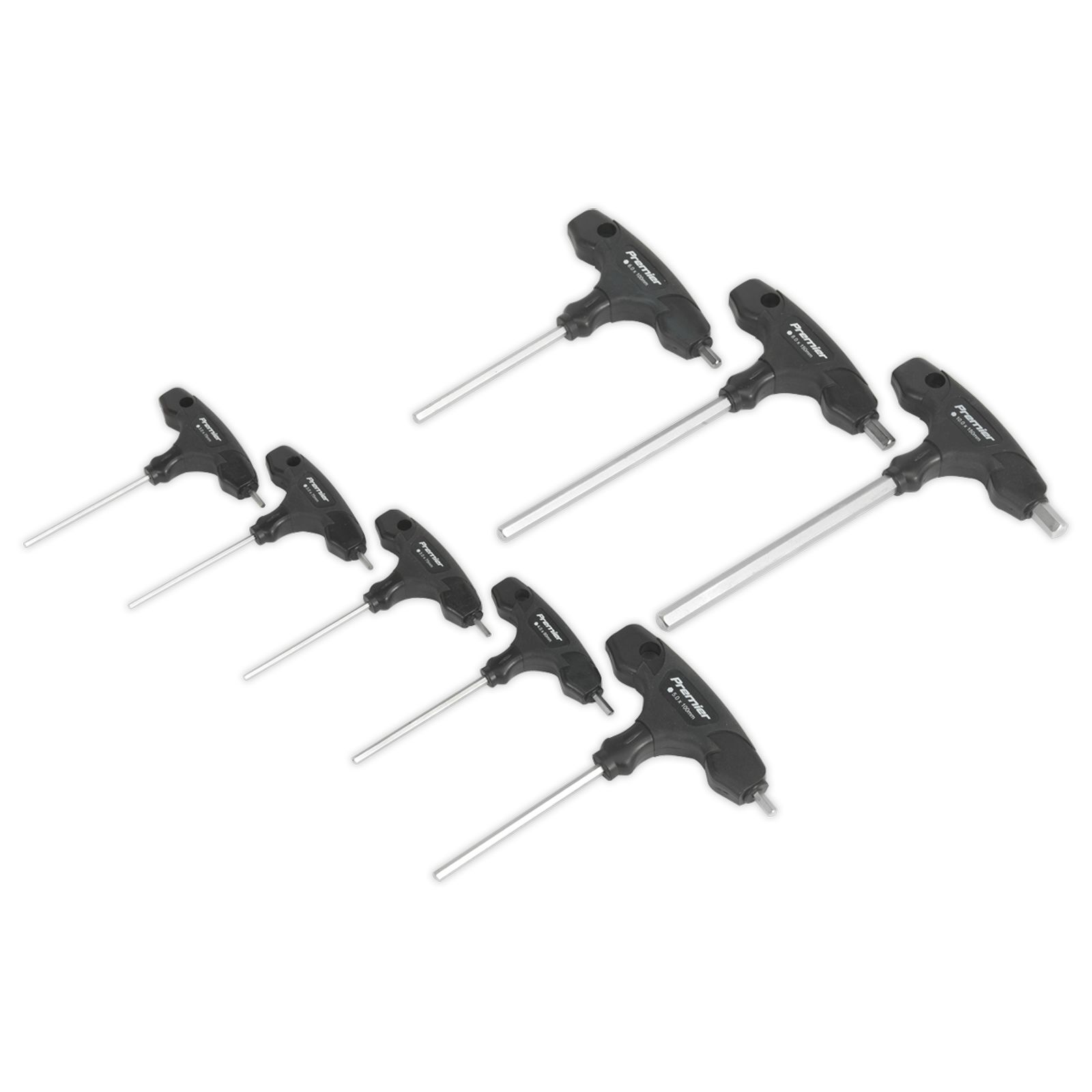 Sealey Hex Key Set 8 Piece T-Handle Metric Professional Key Set Hand Tools