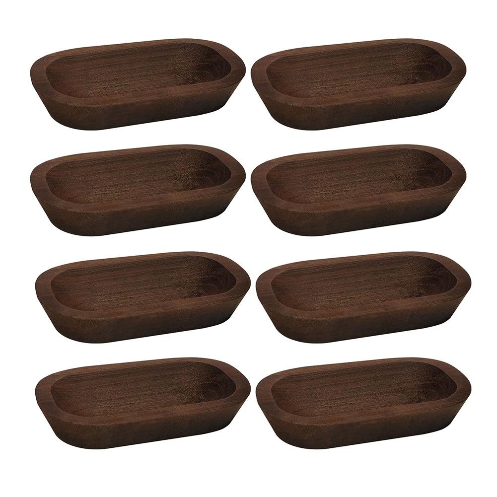 8 Pcs Wooden Dough Bowls for Candle Making Wood Dough Bowls Bulk for Decor5795