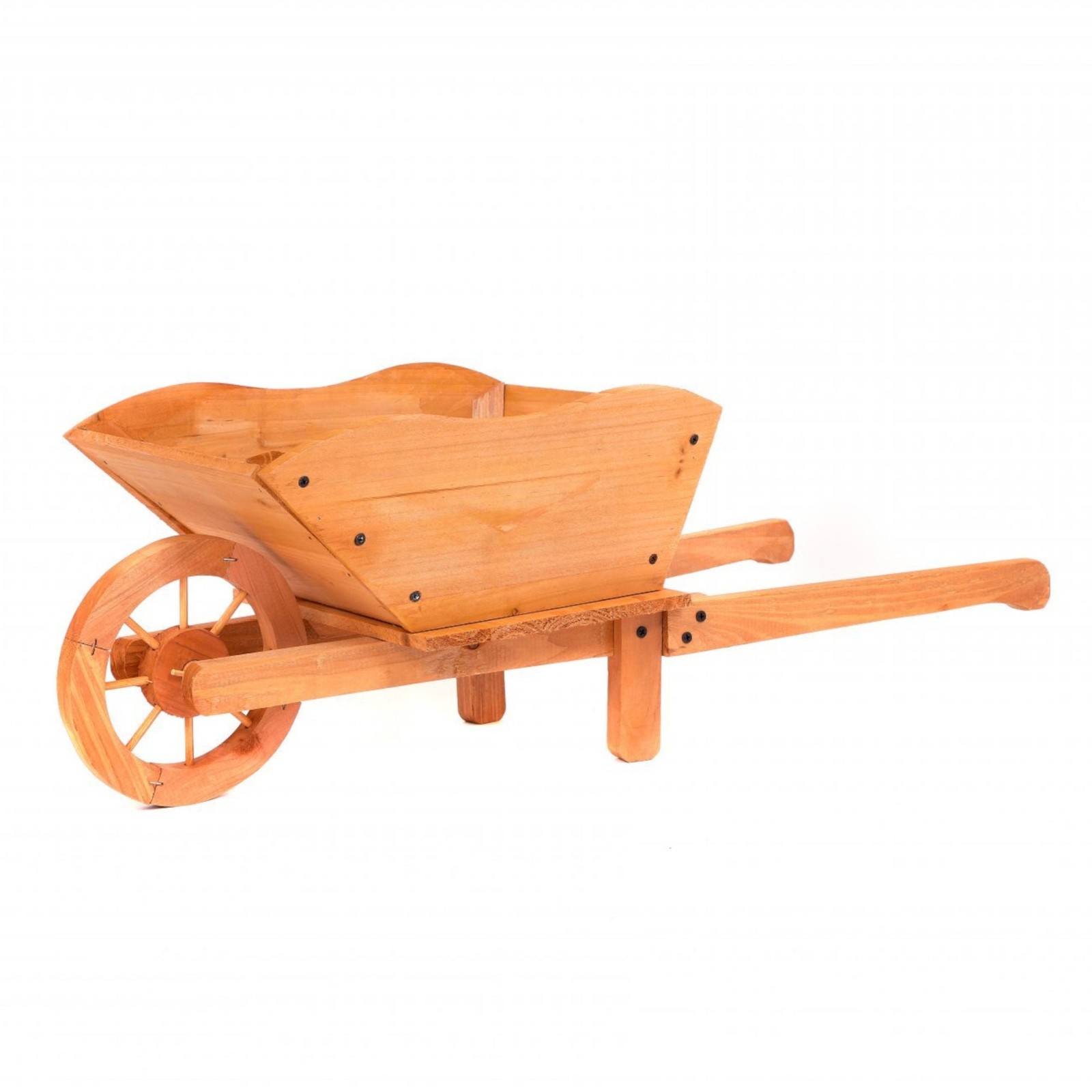 NEW! Garden Wooden Wheelbarrow Flower Planter Ornamental Plant Pot