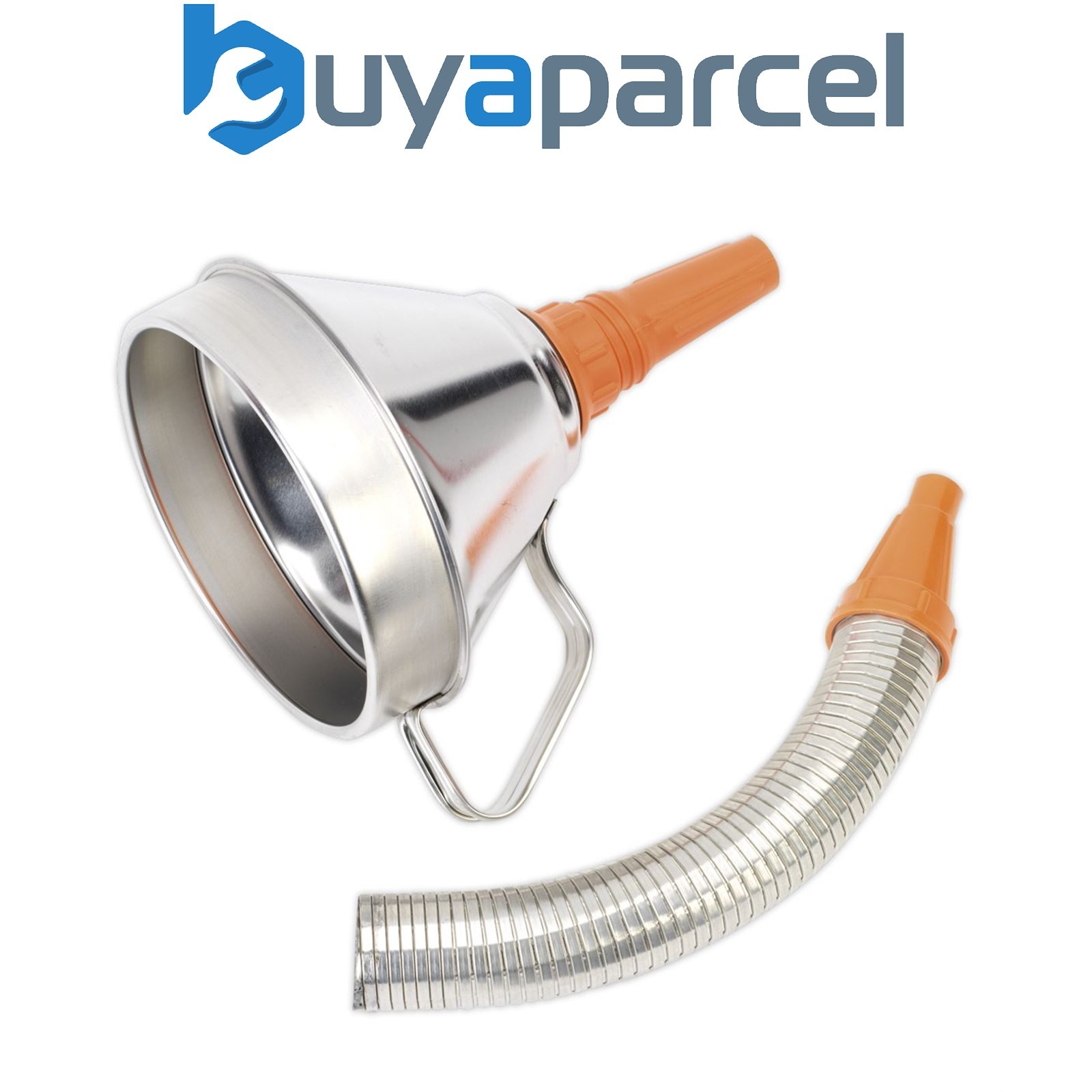 Sealey FM16F Metal Flexible Spout Funnel with Filter 160mm