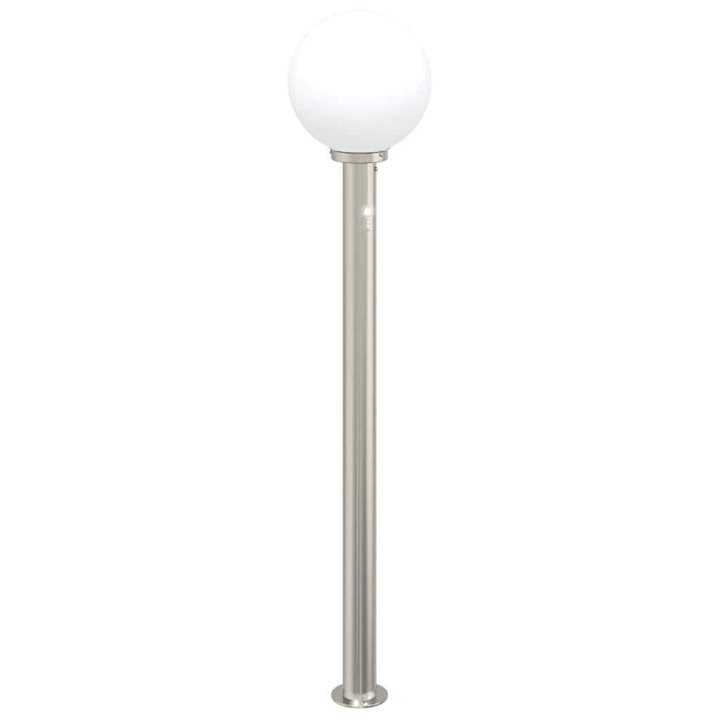 Bollard Light 120 cm Stainless Steel Silver with PIR Sensor Outdoor vidaXL