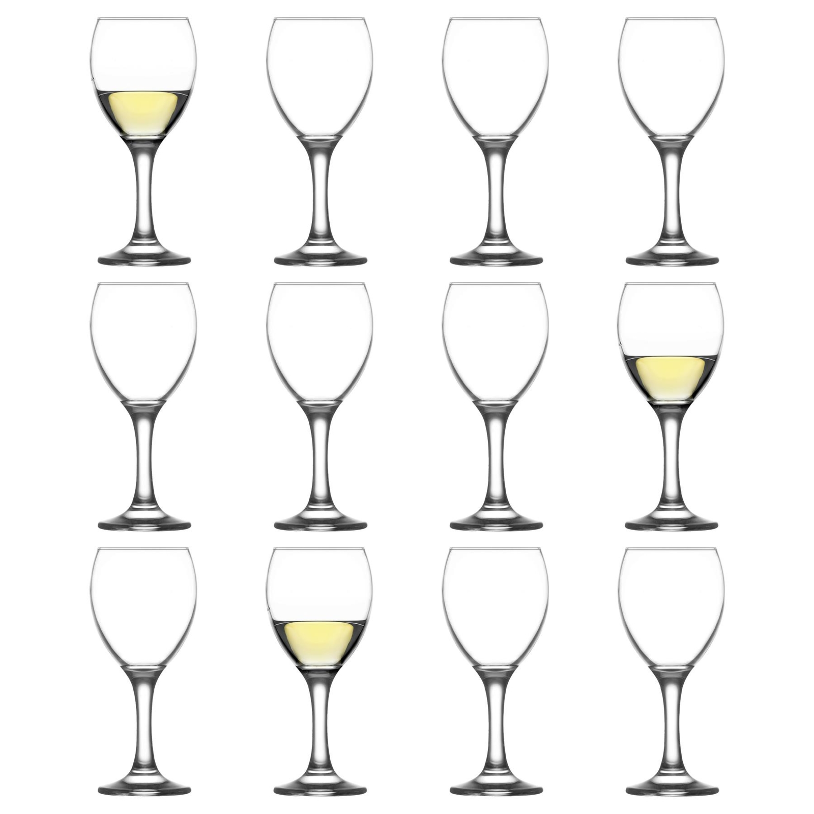 12x LAV 245ml Empire White Wine Glasses Party Cocktail Drinking Glass Goblet Set