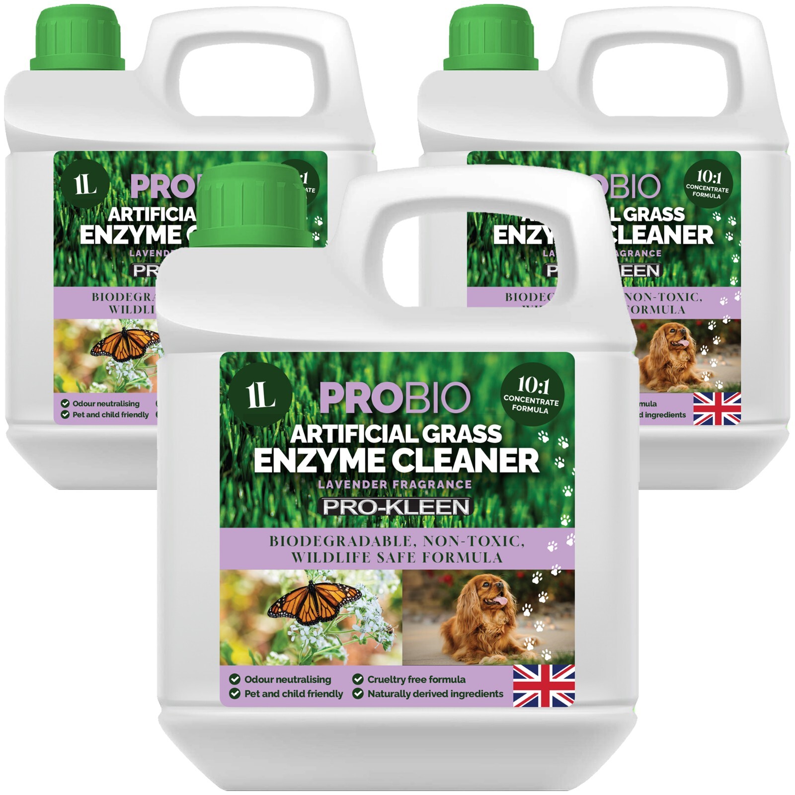ProKleen Artificial Grass Probiotic Cleaner Lavender Wildlife Safe Deodoriser 3L