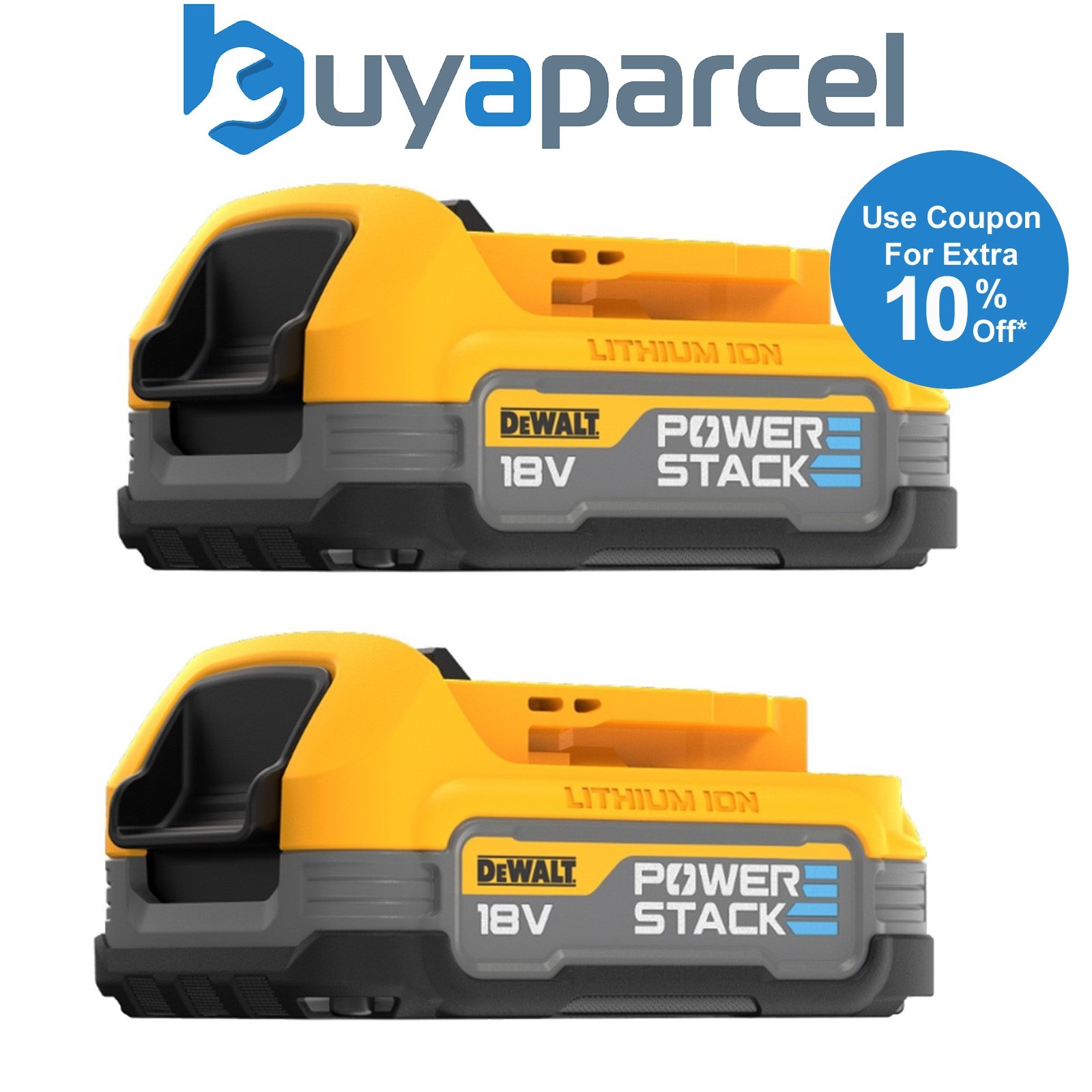 DeWalt DCBP034 18v Compact Powerstack Battery DCBP034-XJ - Twin Pack Batteries