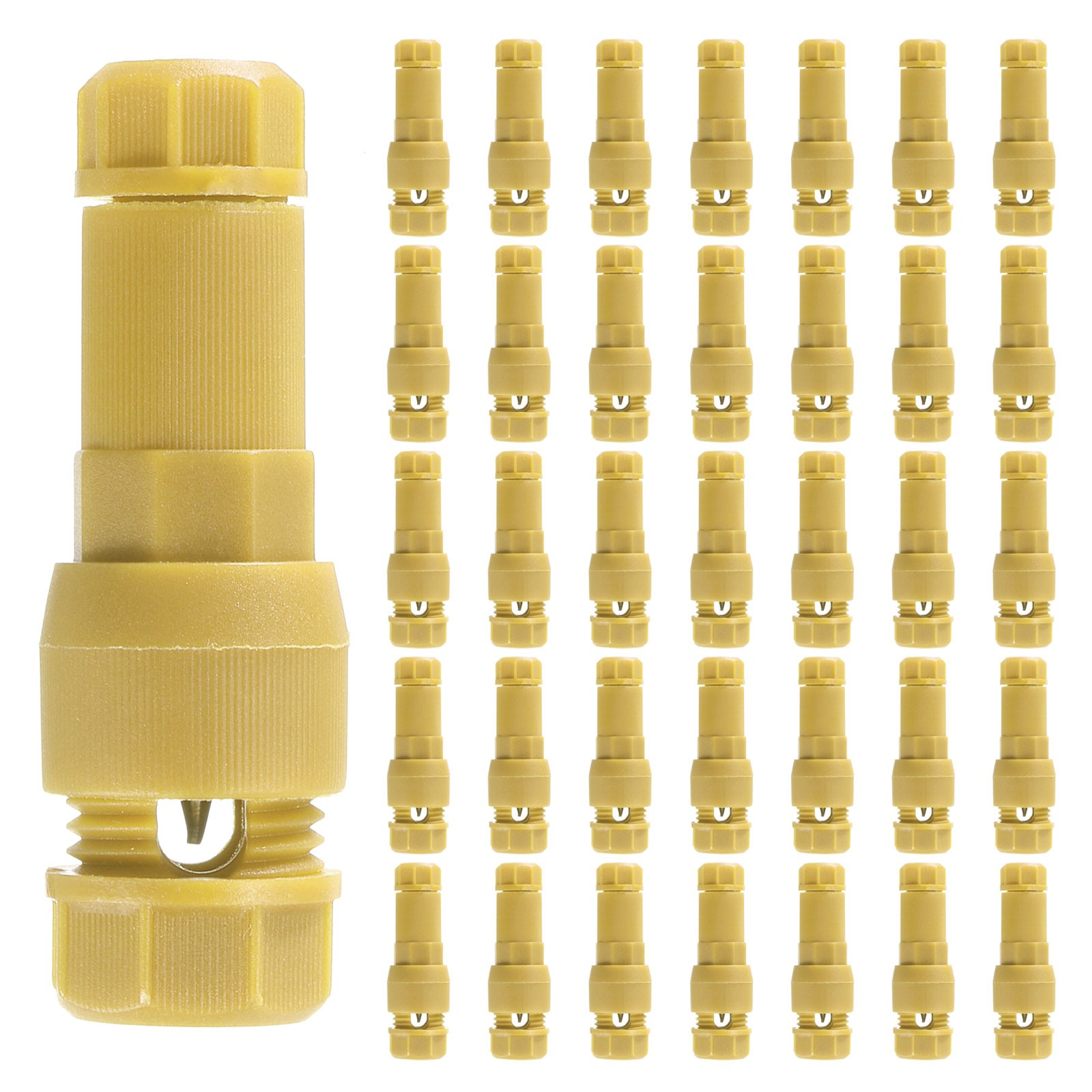 Low Voltage Wire Connector, 50 Pcs 12-20 Gauge Wire Landscape Connector, Yellow