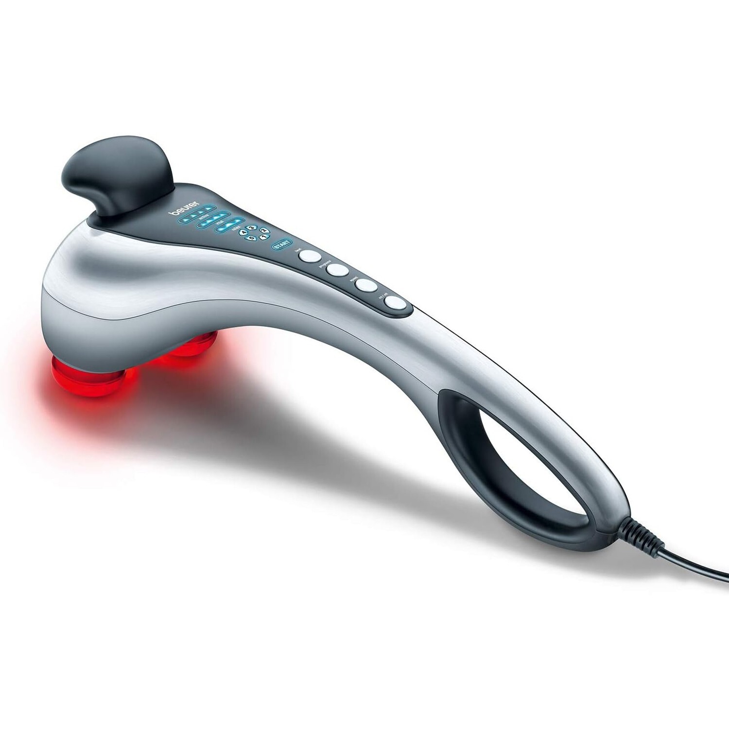 Beurer MG100 Infrared Percussion Massager 3 Programs 5 Intensity Levels Silver