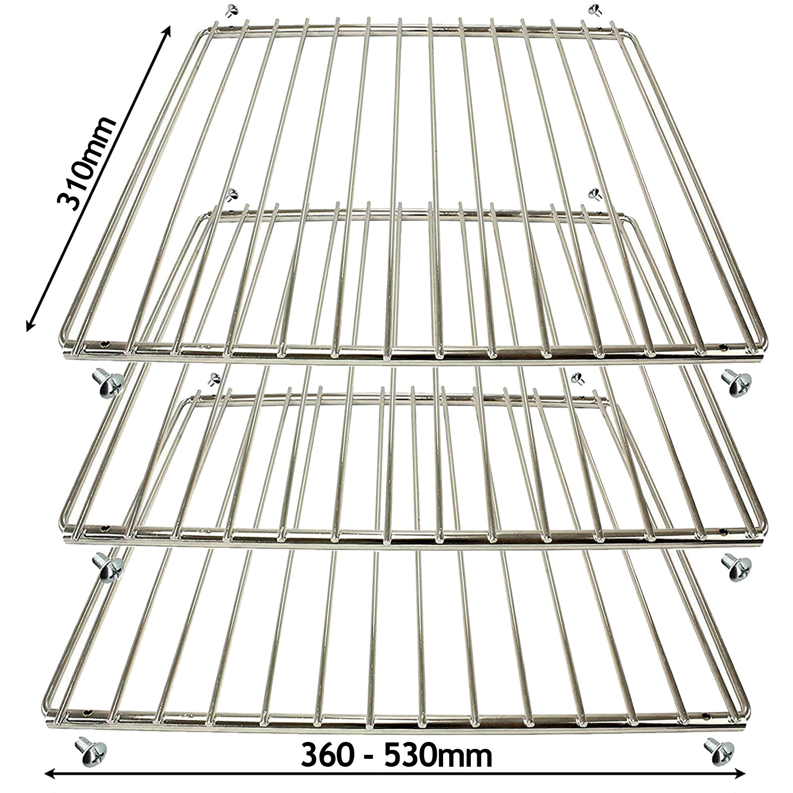 Adjustable Extendable Oven Shelf for AEG ELECTROLUX ZANUSSI 3 x Shelves