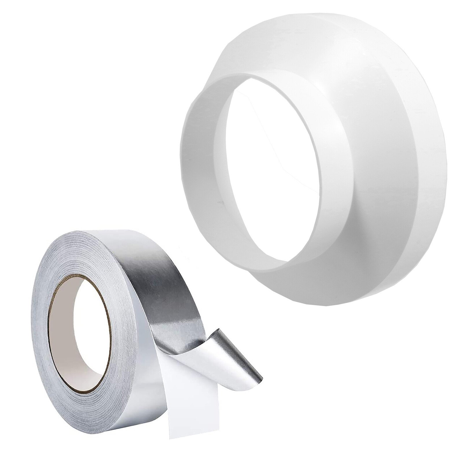 Cooker Hood Ducting Reducer Kit 6" to 4" 152mm 100mm Duct Connector + Foil Tape