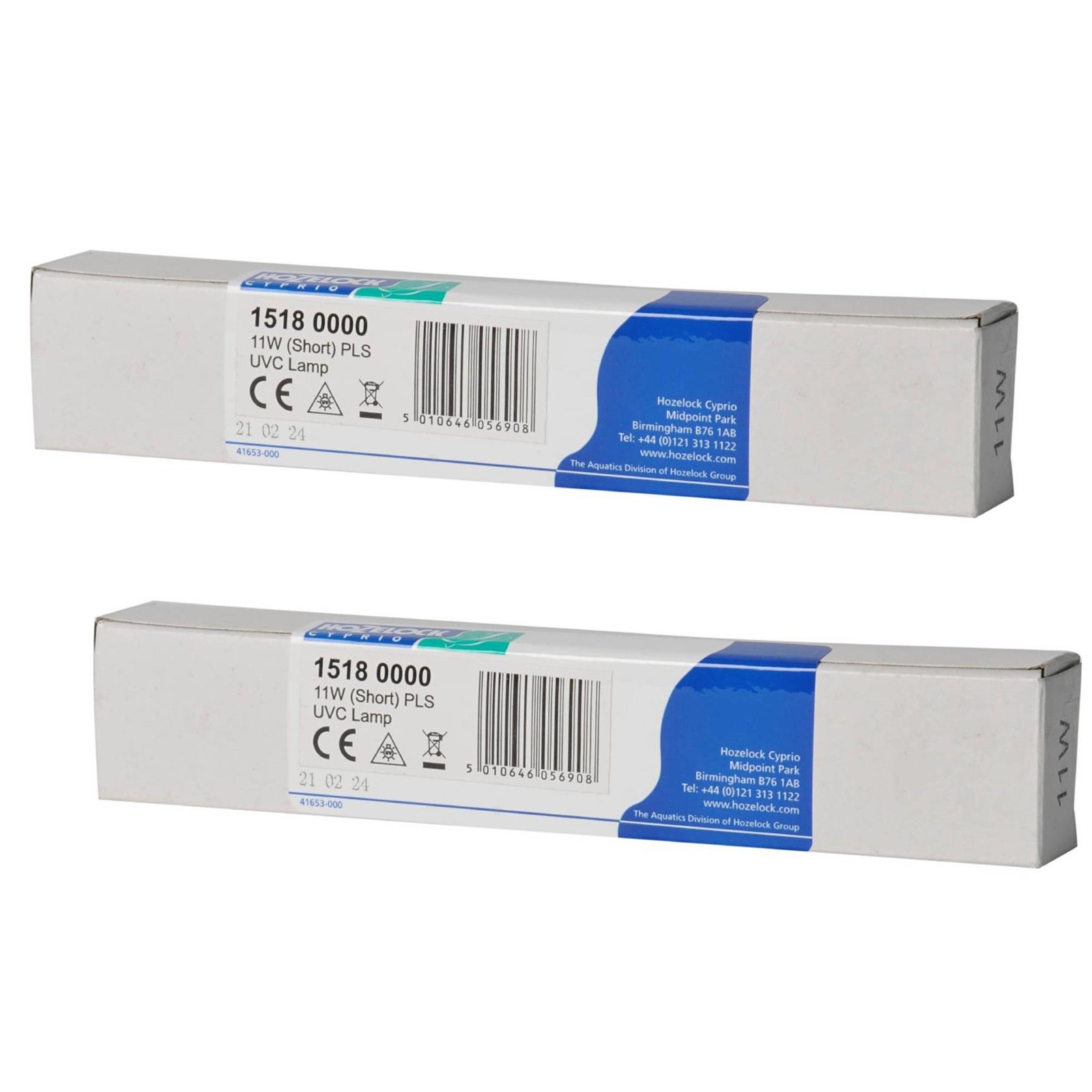 TWIN PACK HOZELOCK EASYCLEAR 7500 REPLACEMENT 11W WATT PLS BULB LAMP UV UVC X2
