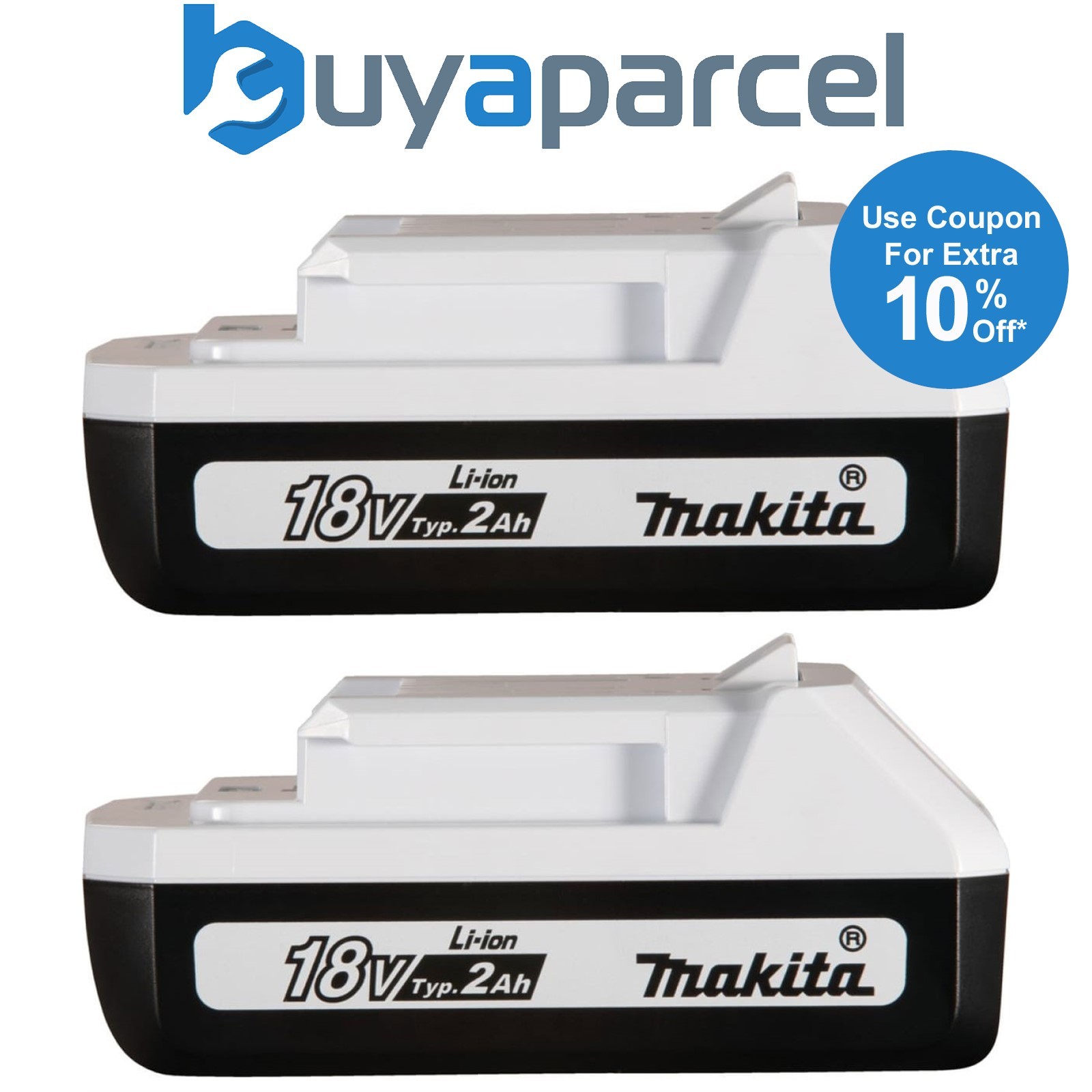 Makita BL1820G 18v G-Series 2.0ah Lithium Ion Battery HP448D TD127D RP x 2