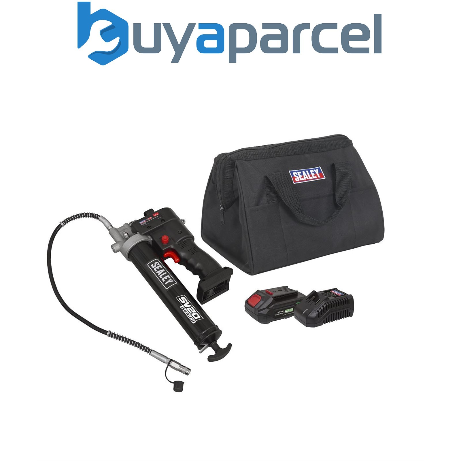 Sealey CP20VGRGKIT1 SV20 Series Grease Gun Kit 20V 2Ah