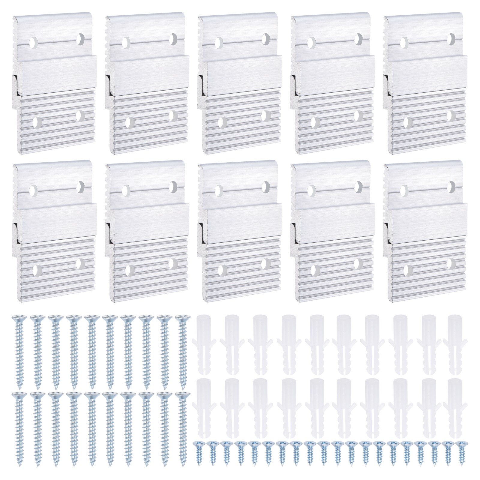 10 Pairs French Cleat Picture Hanger 2" Z Clip Interlocking Wall Mount Bracket