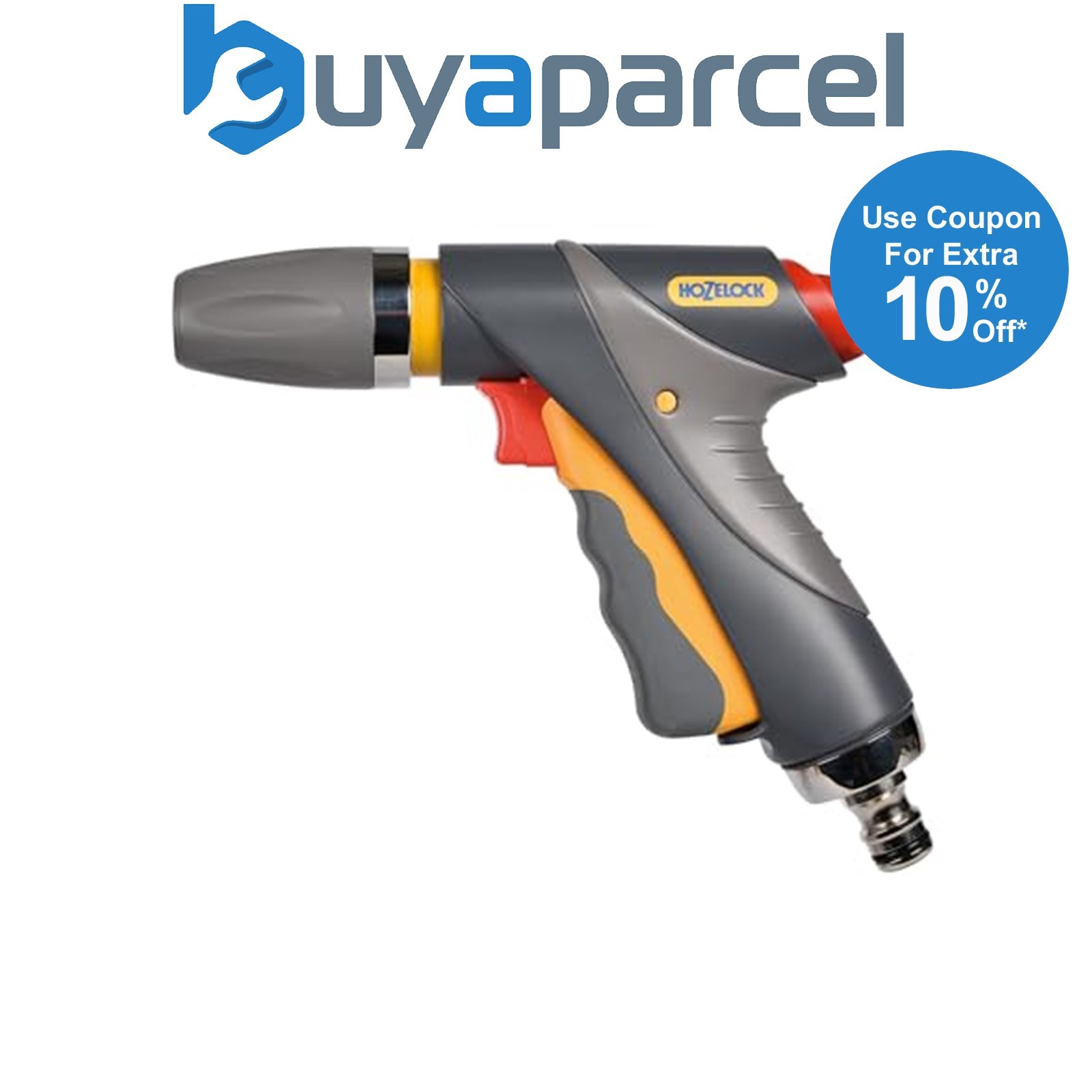 Hozelock 2692 Jet Pro Spray Watering Hose Pipe Gun Garden 3 Spray Patterns