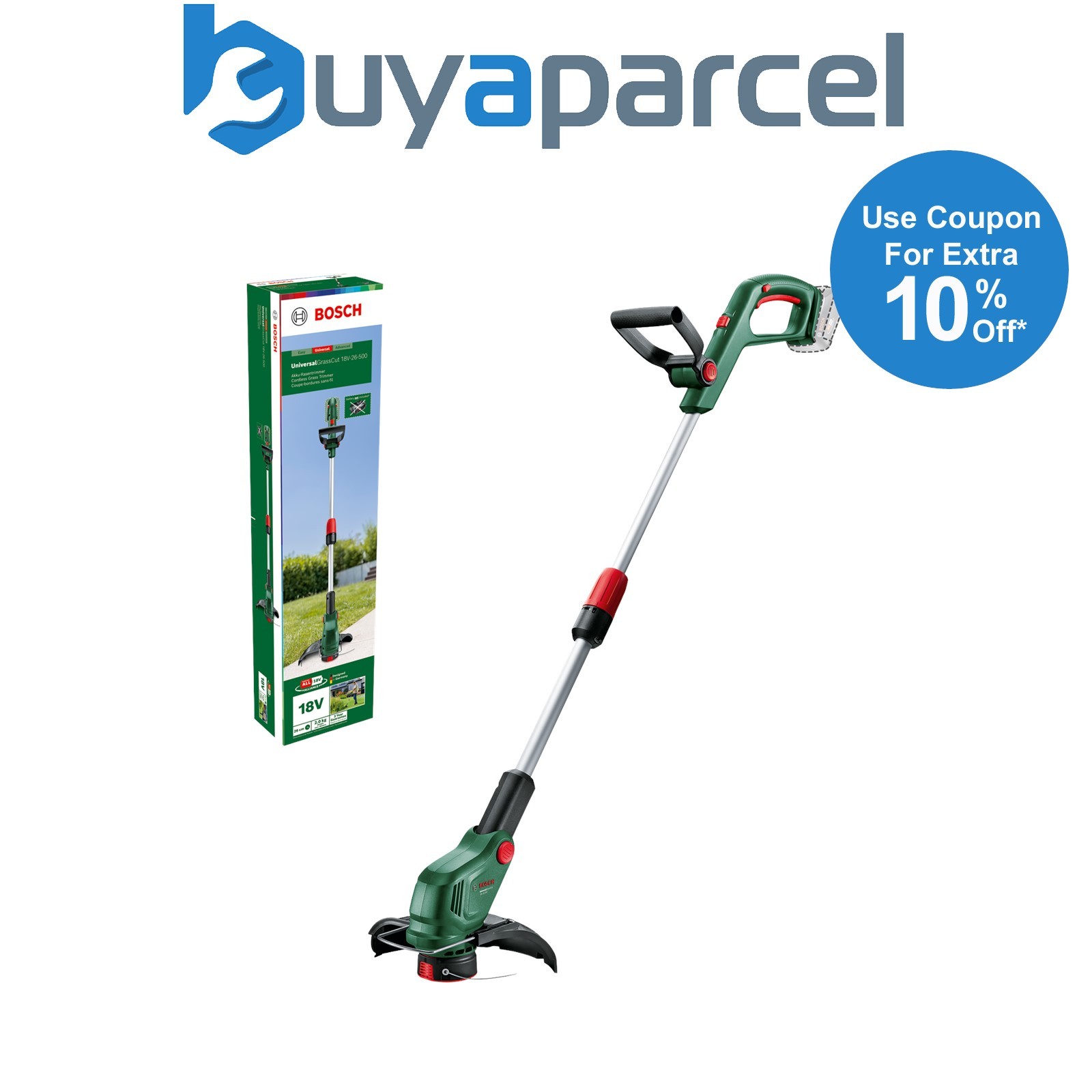 Bosch Cordless 18v Grass Trimmer UniversalGrassCut 18V-26-500 Carton 06008C1F01