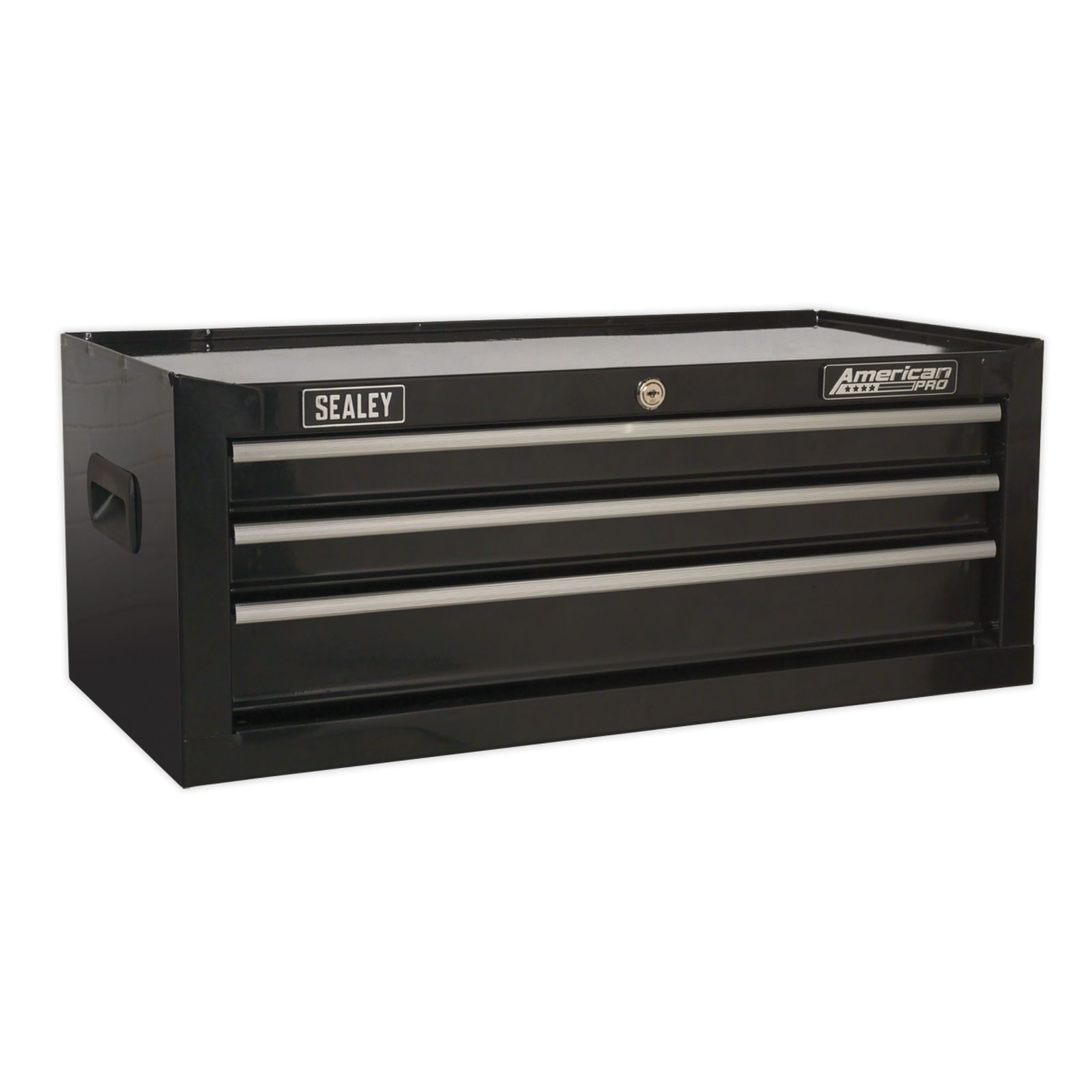 1x Sealey Black Mid-Box 3 Drawer With Ball Bearing Runners - AP223B