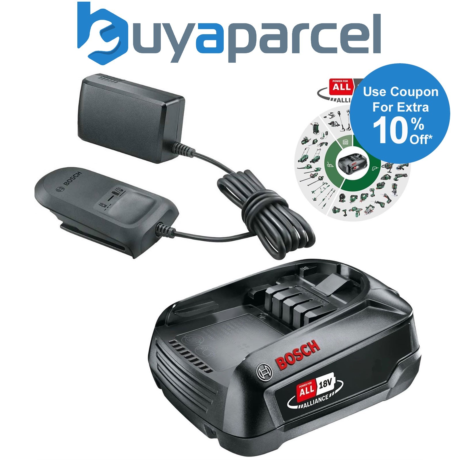 Bosch Starter Set 18V PBA 1.5Ah Battery + Standard Charger Kit - Power For All