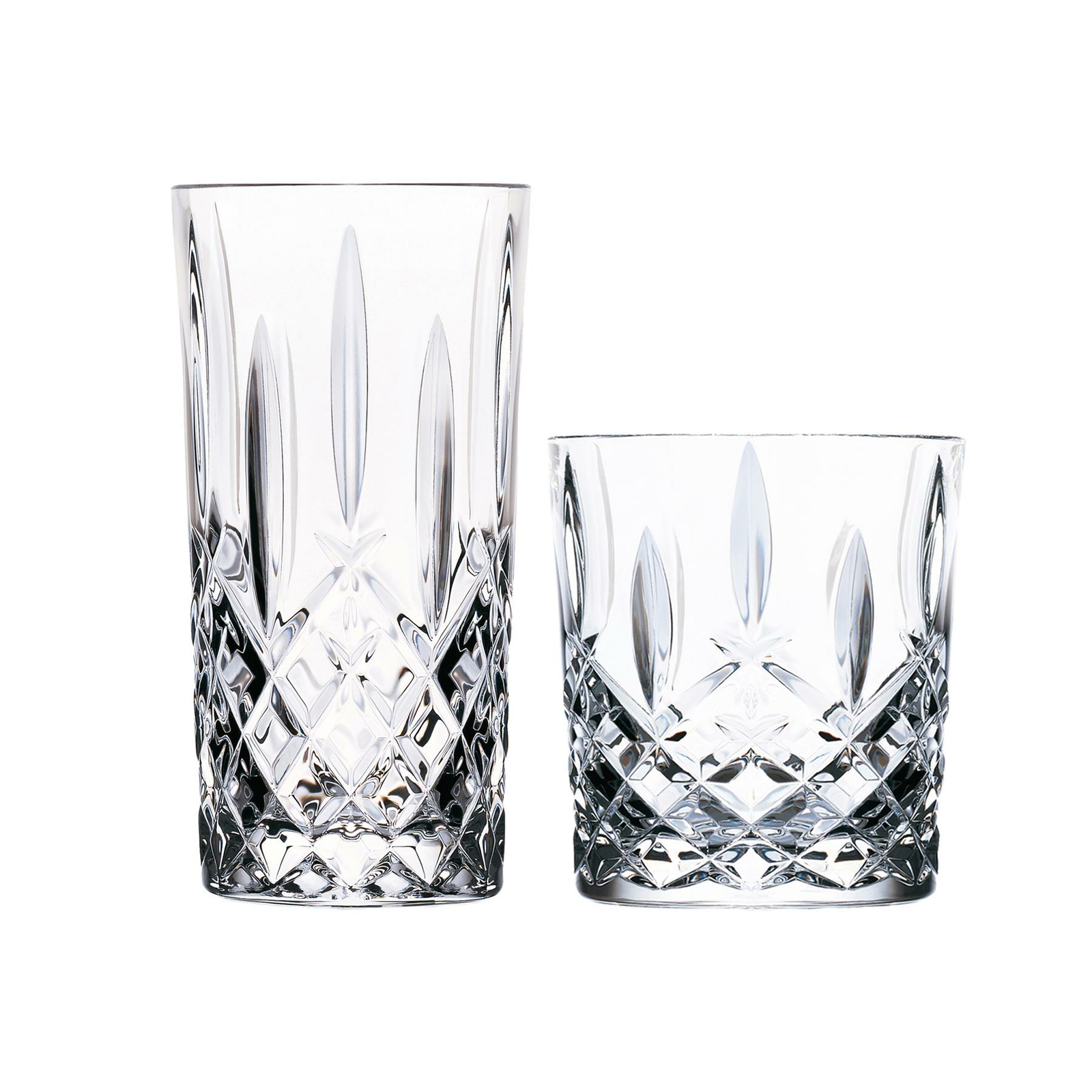 RCR Crystal 12 Piece Orchestra Glassware Set Whiskey Tumblers Highball Glasses