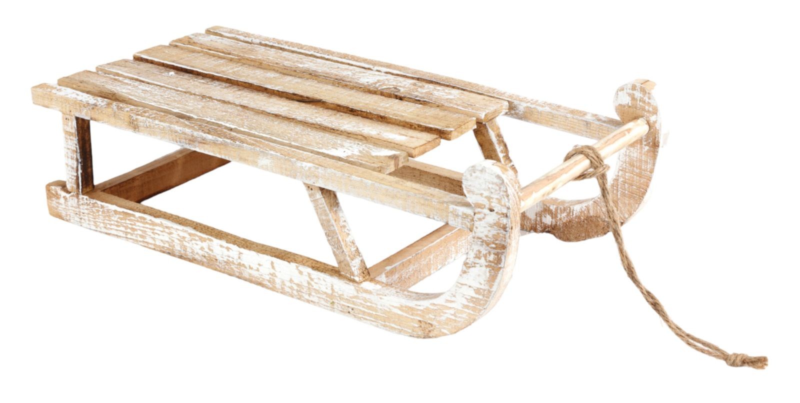 Wooden Sled 50x24x16cm Decorative Sled Christmas Decoration Winter Decor