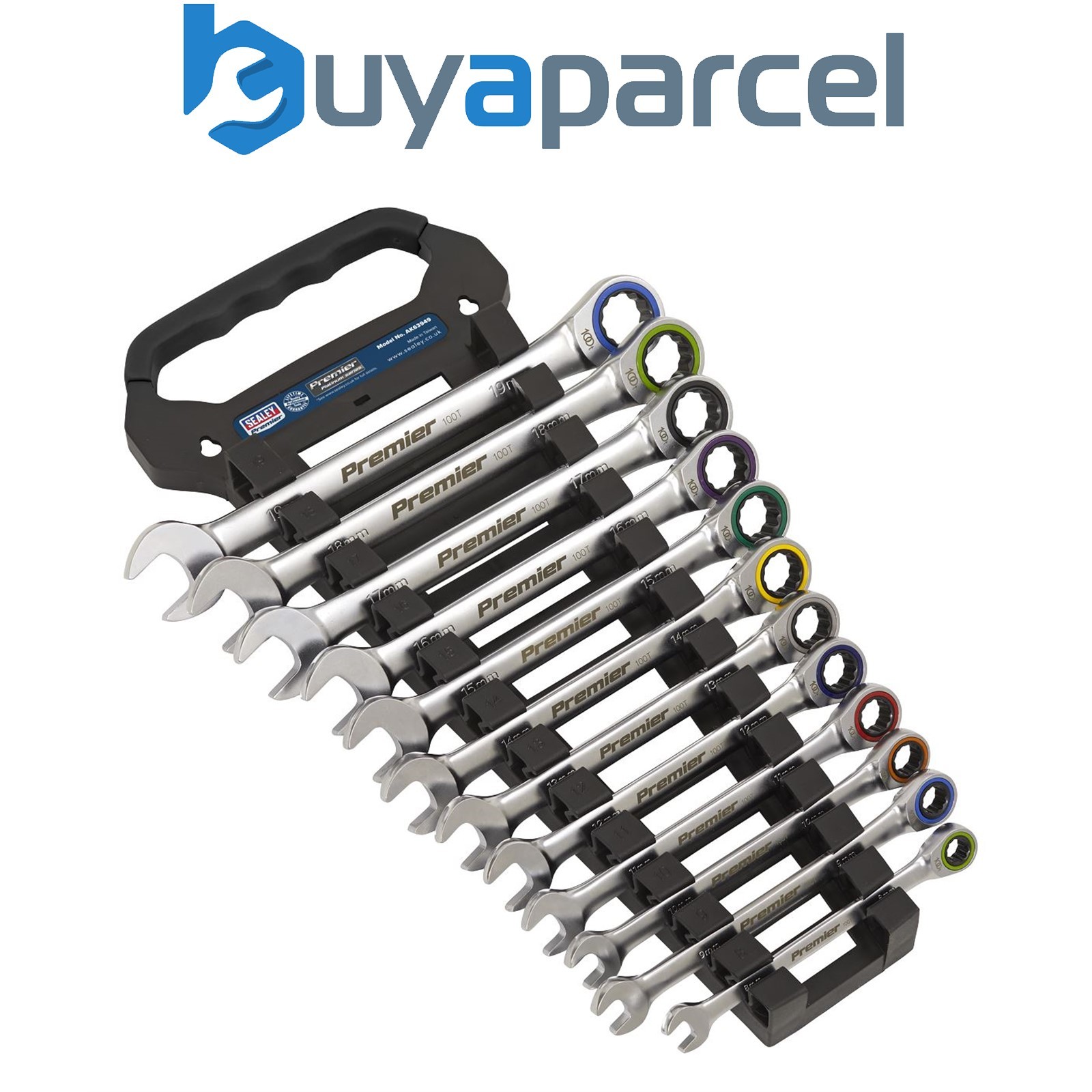 Sealey AK63949 Premier Platinum Combination Ratchet Spanner Set 12pc
