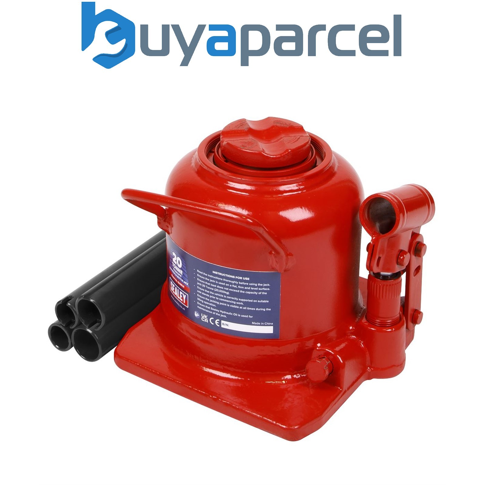 Sealey BJ20LE Low Profile Telescopic Bottle Jack 20 Tonne