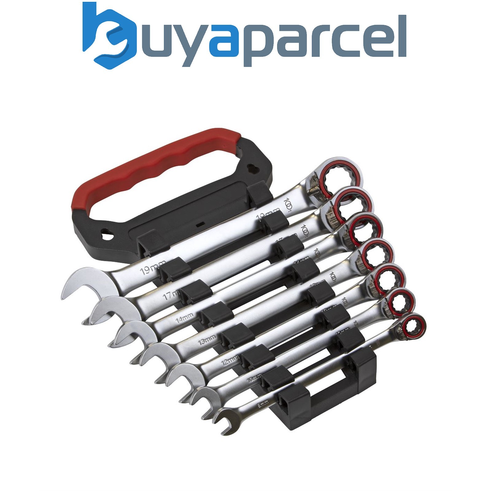 Sealey AK63945 Premier Platinum Reversible Ratchet Combination Spanner Set 7pc